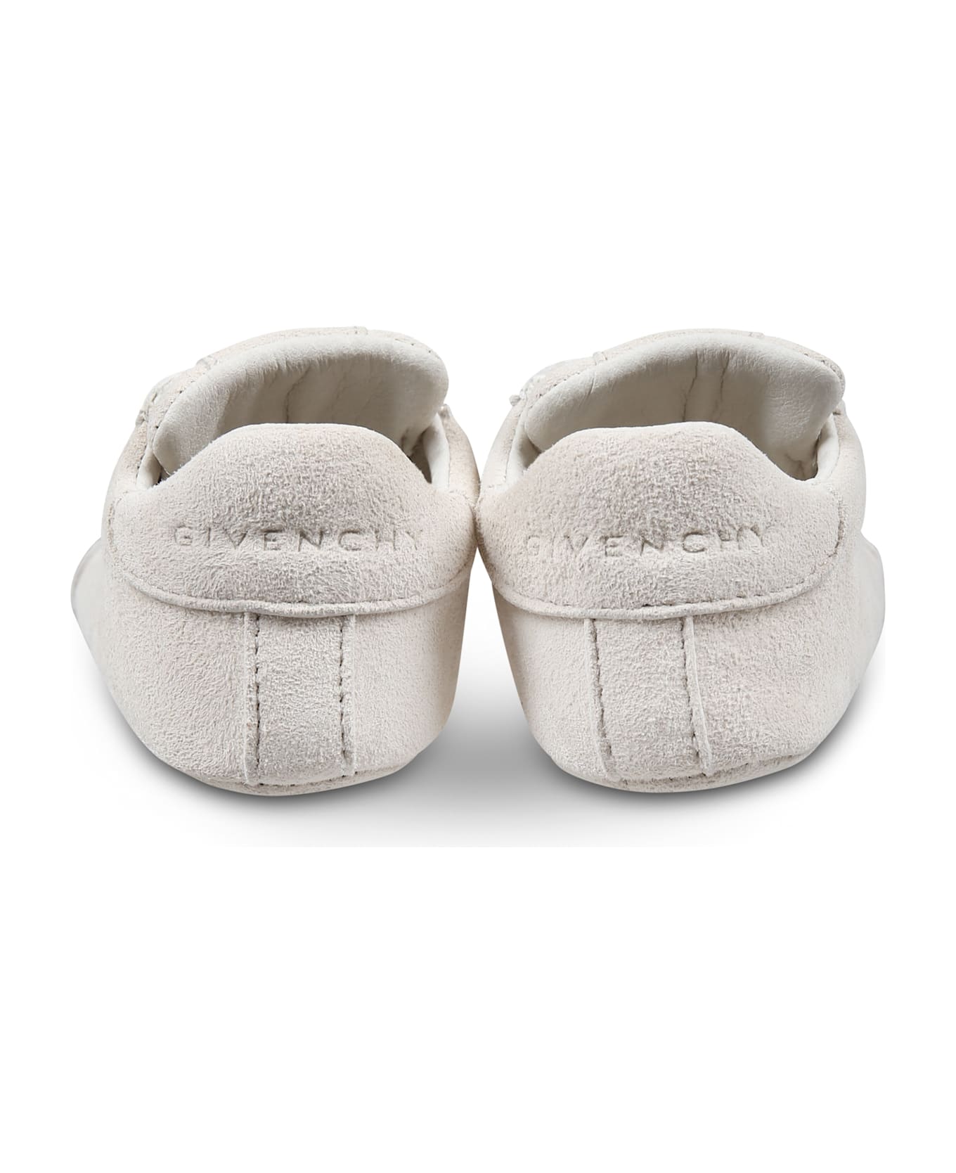 Givenchy Ivory Sneakers For Babykids With 4g Pattern - Ivory