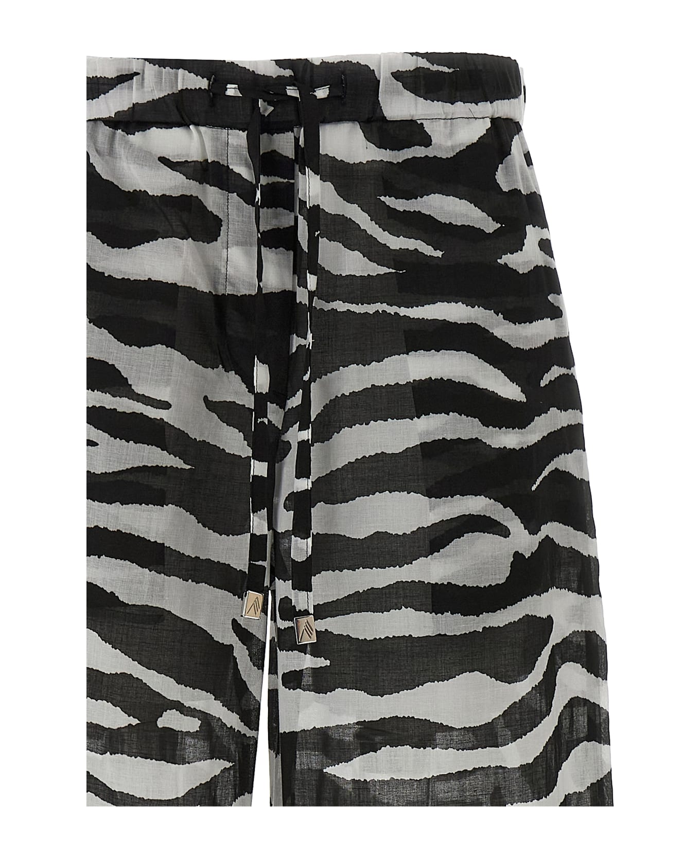 The Attico Zebra Pants - White/Black