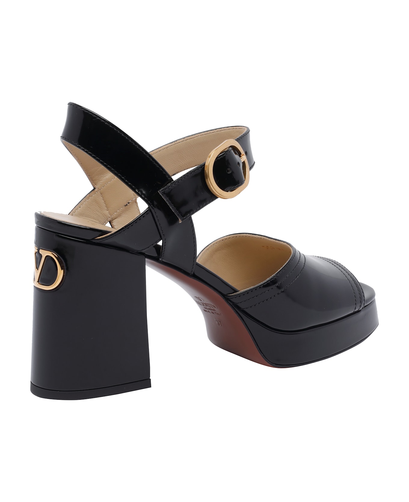 Valentino Garavani Fawcette Platform Sandals - Black