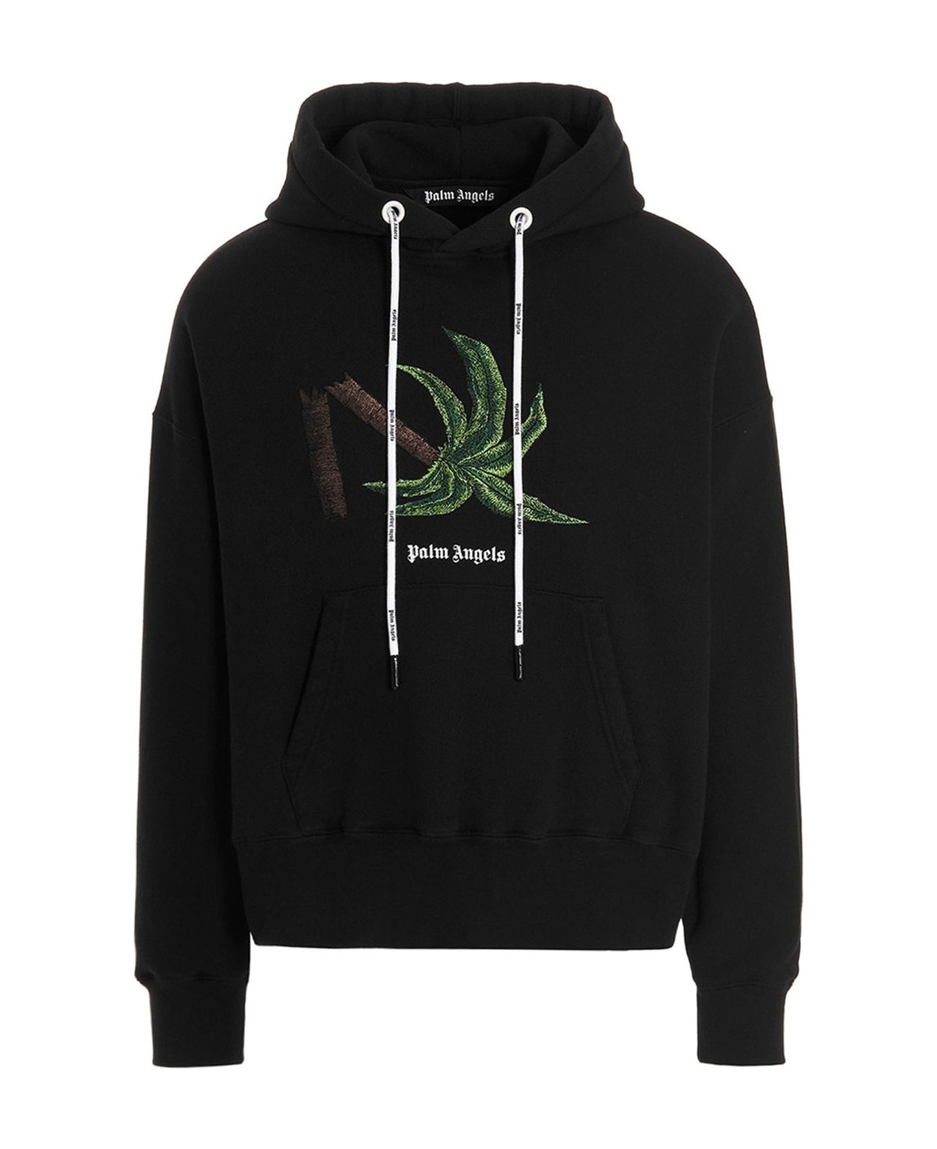 Palm Angels Hooded Sweatshirt - Black フリース