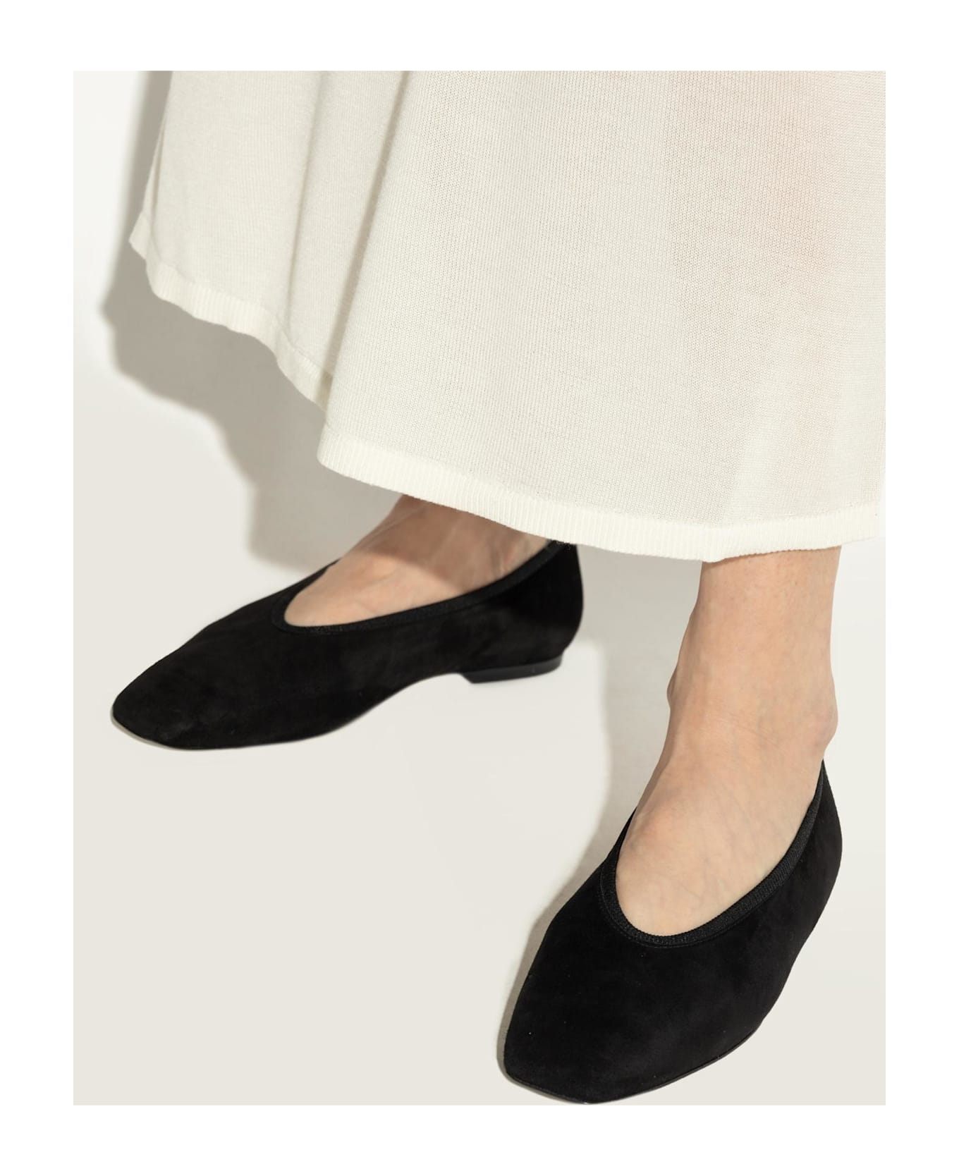 Totême Toteme Velvet Ballerinas - Black