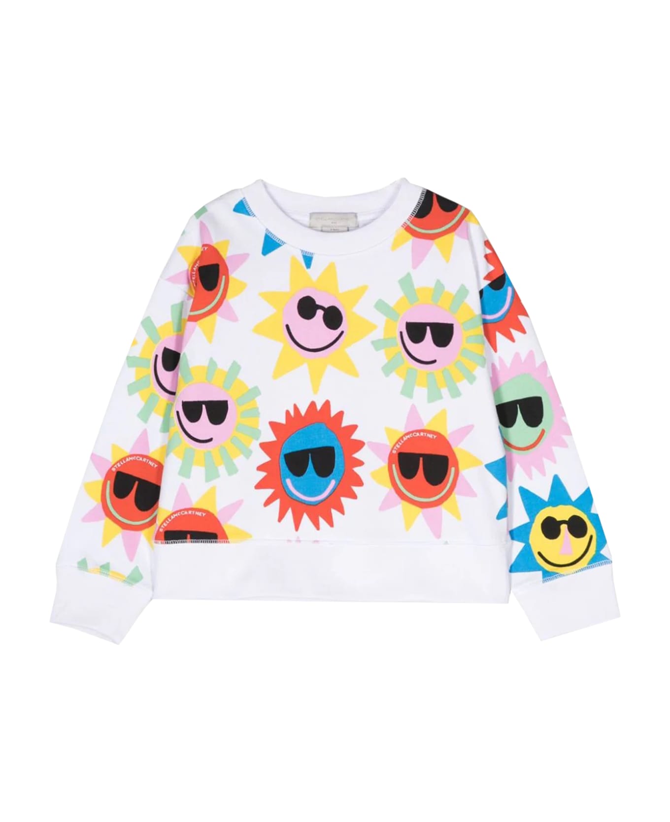 Stella McCartney Kids Printed Sweatshirt - White ニットウェア＆スウェットシャツ