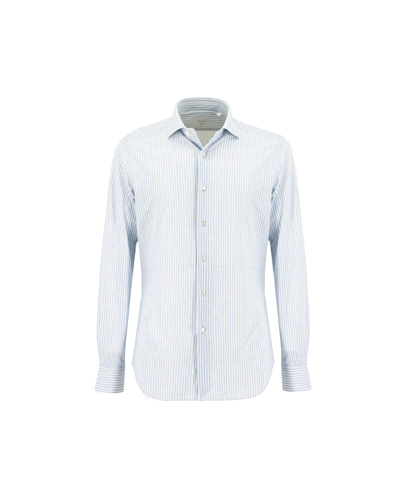 Xacus Shirt - STRIPE LIGHT BLUE+WHITE