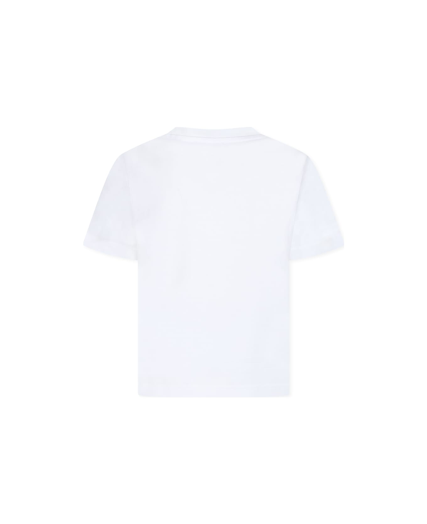 Burberry White T-shirt For Girl With Strawberry - White