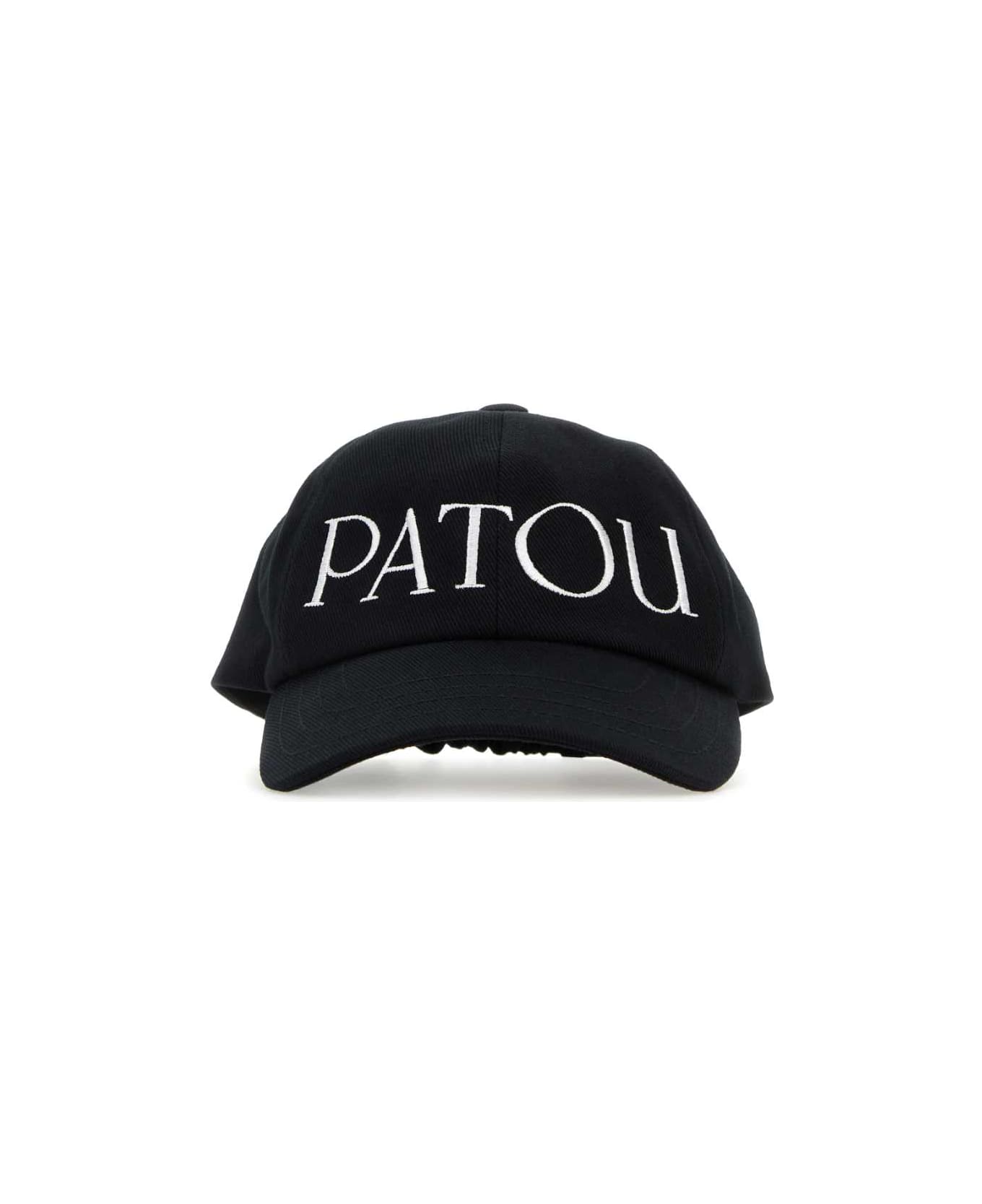 Patou Black Cotton Baseball Cap - 999B ヘアアクセサリー