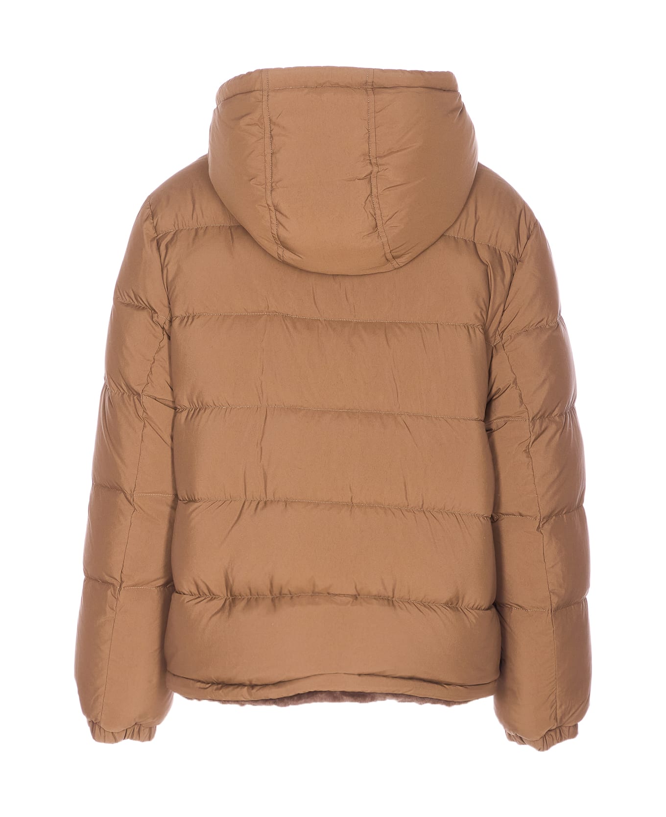 Yves Salomon Reversible Doudoune Down Jacket - Brown