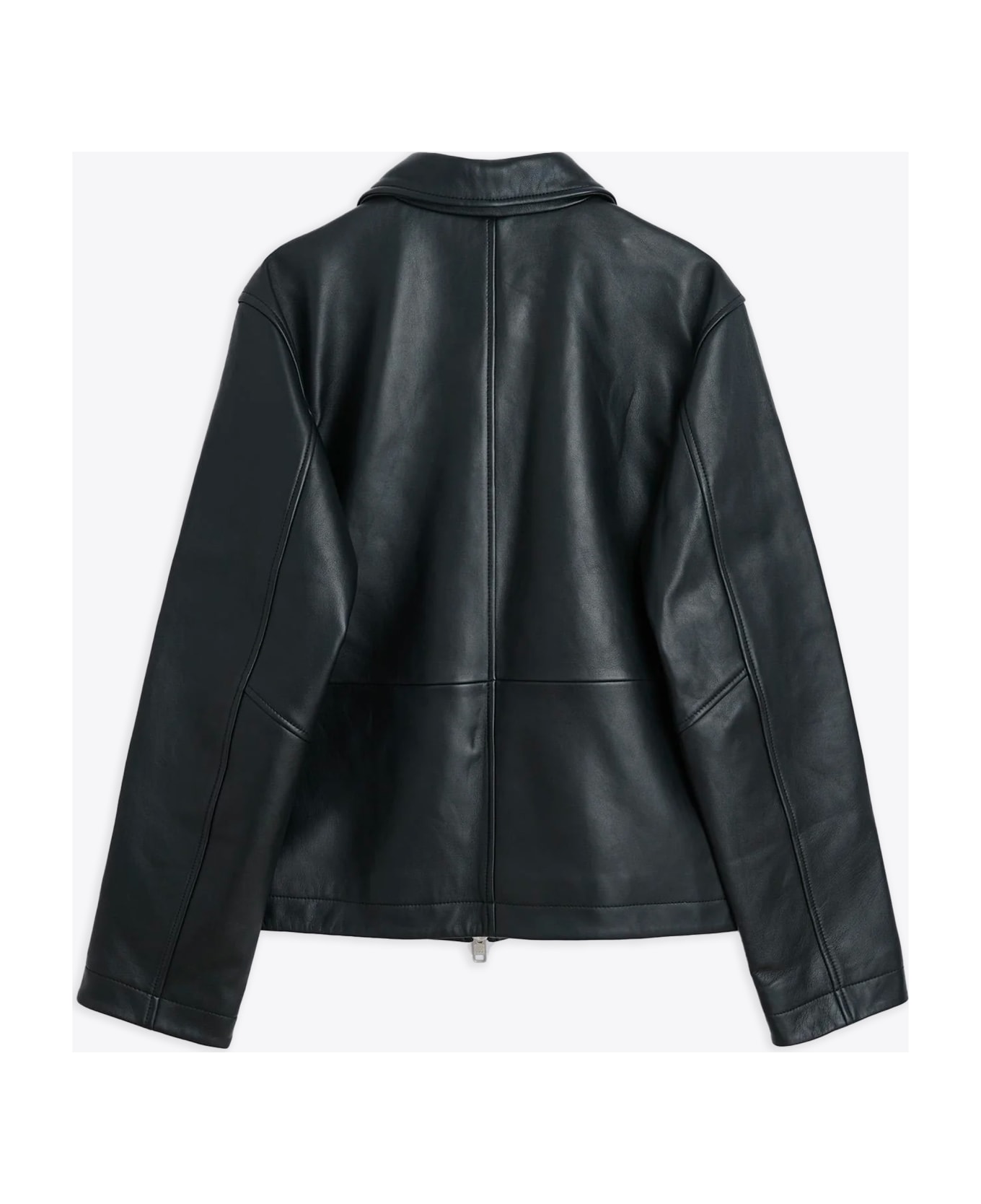 Sunflower #6027 Black leather biker jacket - Short Leather Jacket - Nero