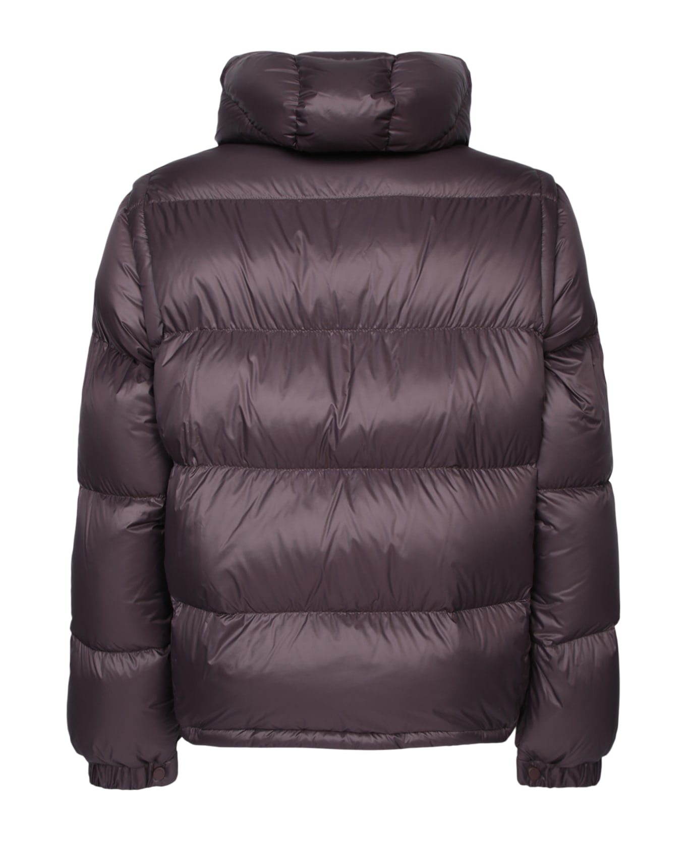 Moncler Cyclone 2 In 1 Down Jacket In Dark Brown - Brown