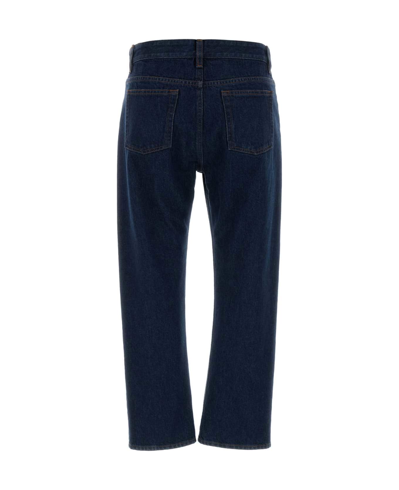 The Row Dark Blue Denim Riaco Jeans - INDIGO
