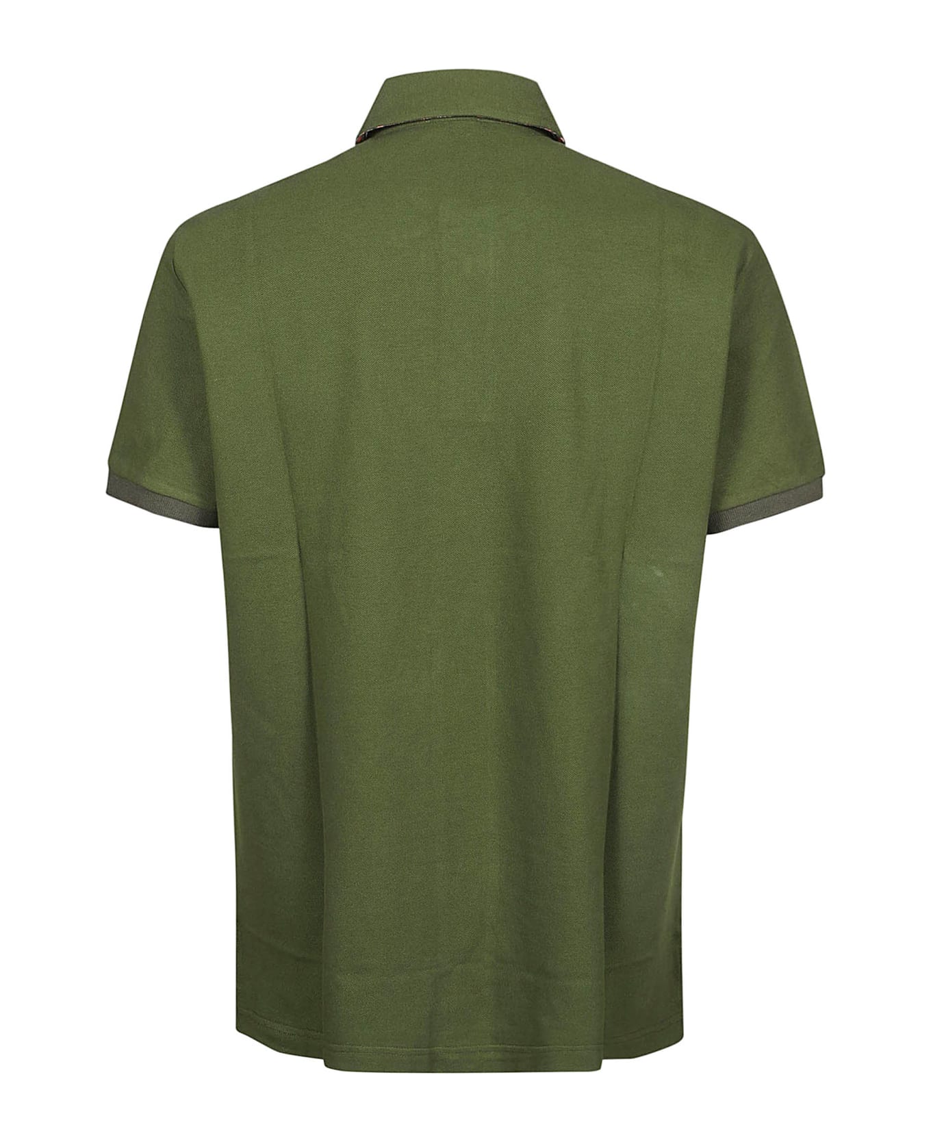 Etro Roma Short Sleeve Polo Shirt - Verde oliva
