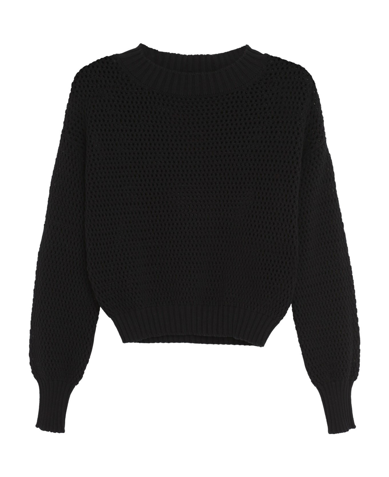 Max Mara Studio Matassa Cotton Sweater - black
