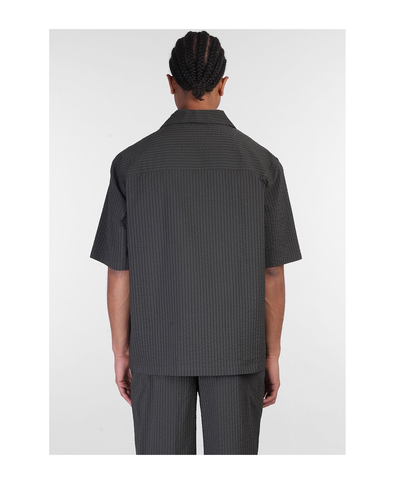 Maison Kitsuné Shirt In Black Polyester - black