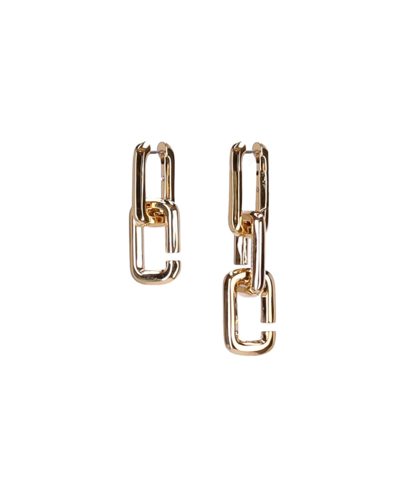Marc Jacobs The J Marc Chain-linked Earrings - Oro