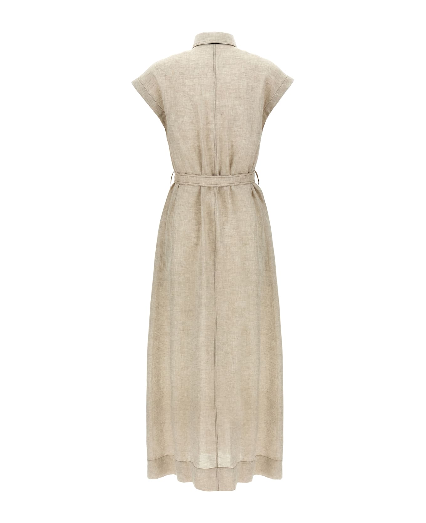 Brunello Cucinelli Linen Dress - Beige