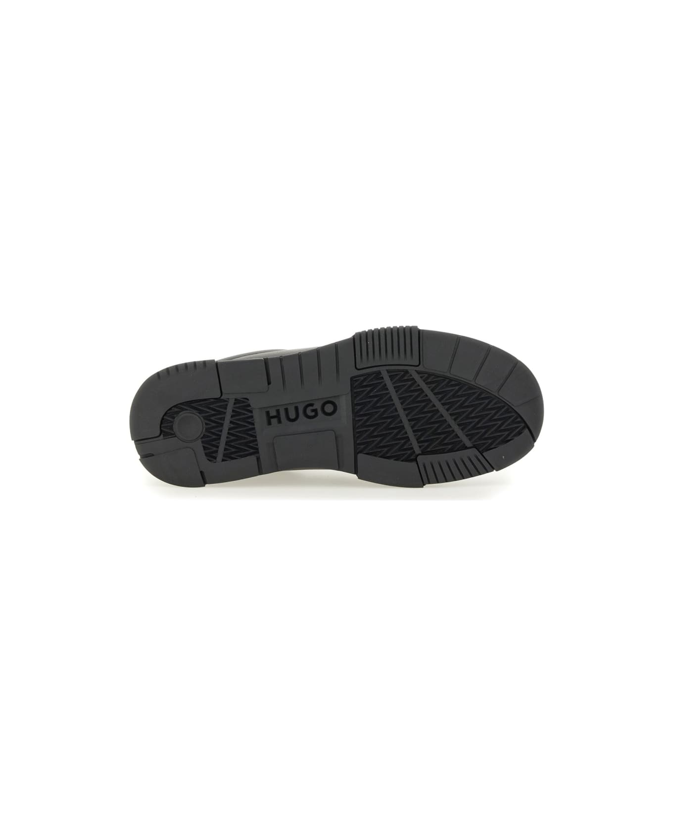Hugo Boss Sneaker With Zigzag Detail - BLACK