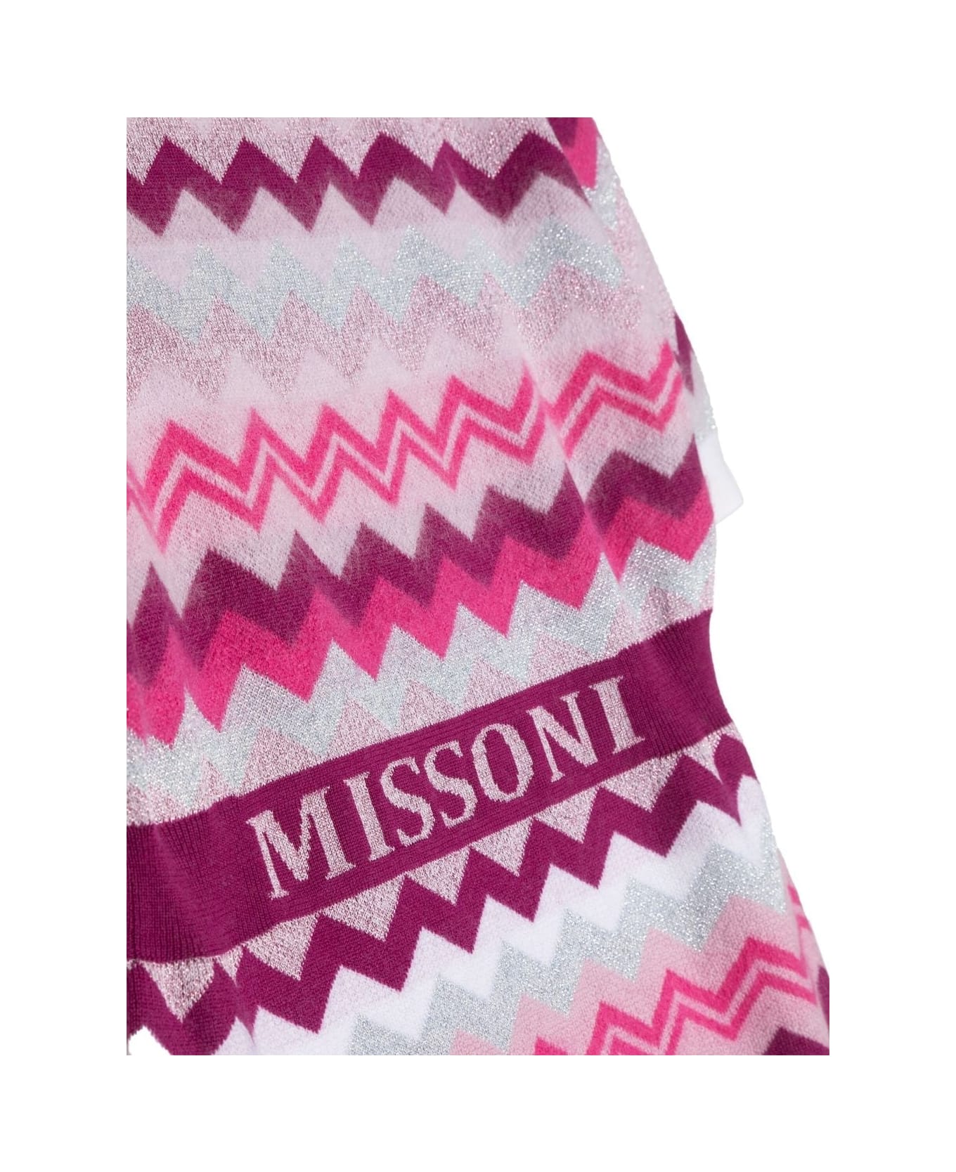 Missoni Kids Pink And Fuchsia Chevron Patterned Dress - C スーツ
