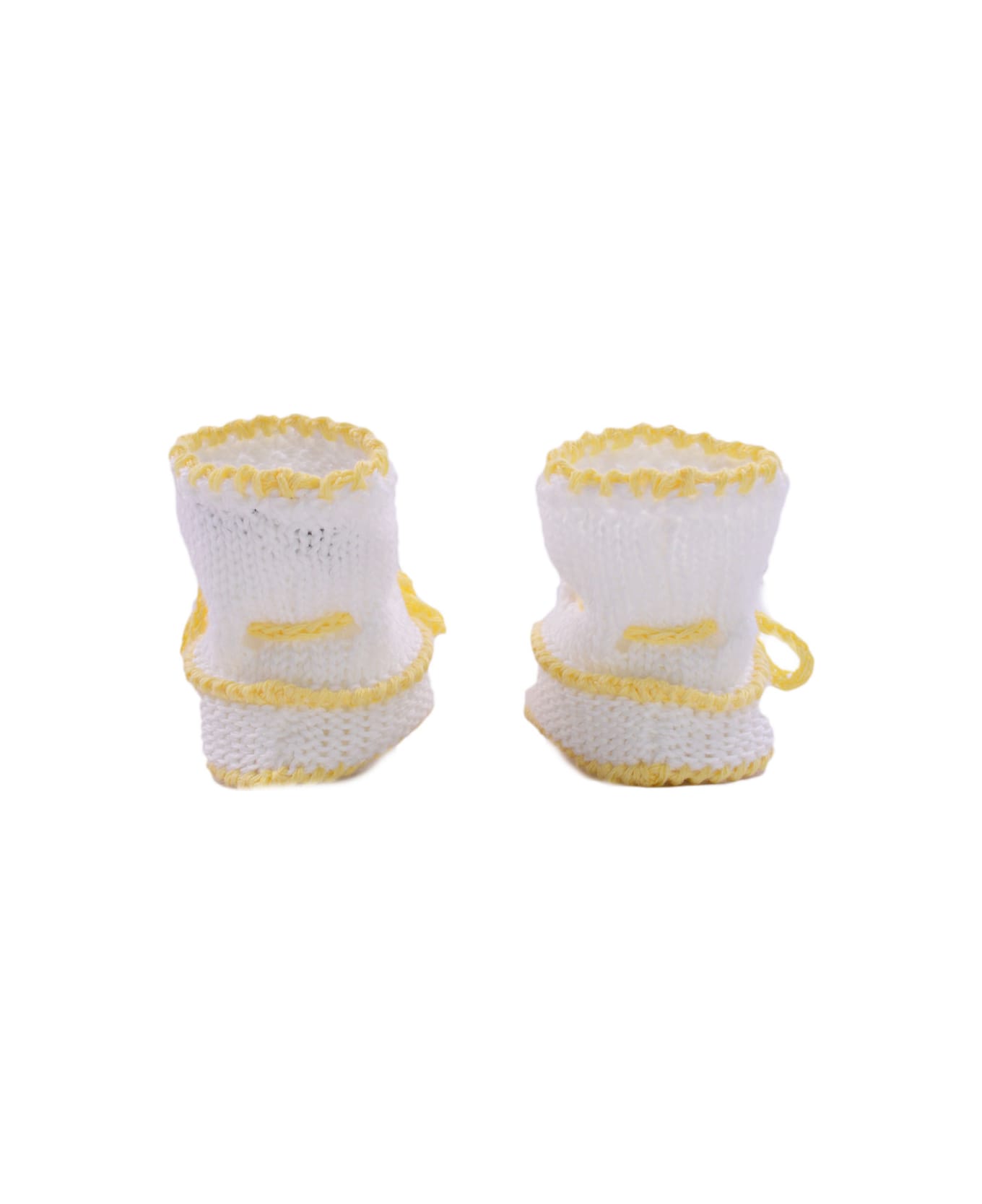 Piccola Giuggiola Cotton Knit Shoes - Yellow アクセサリー＆ギフト