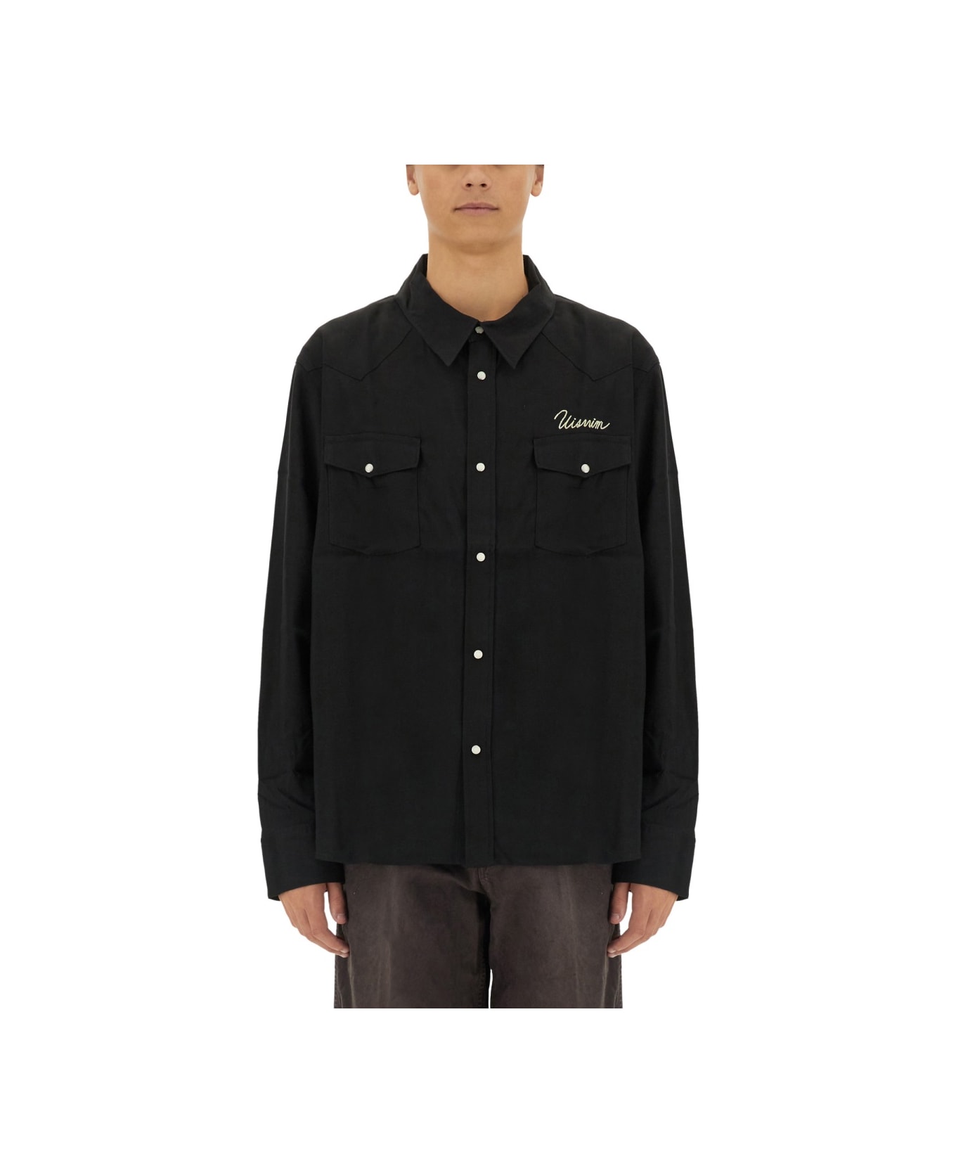 Visvim Shirt With Logo - BLACK