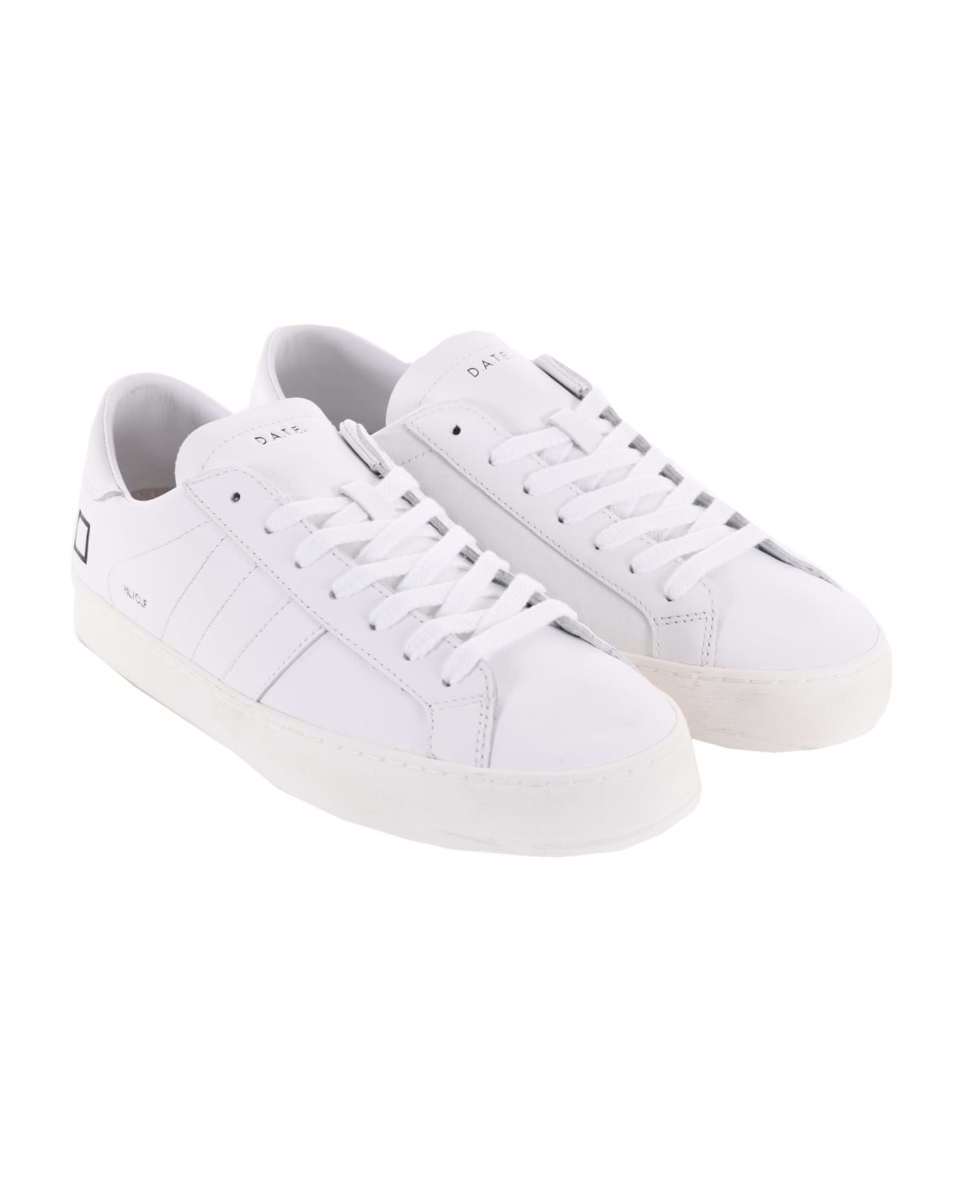 D.A.T.E. Men's Sneakers In Leather - Bianco スニーカー