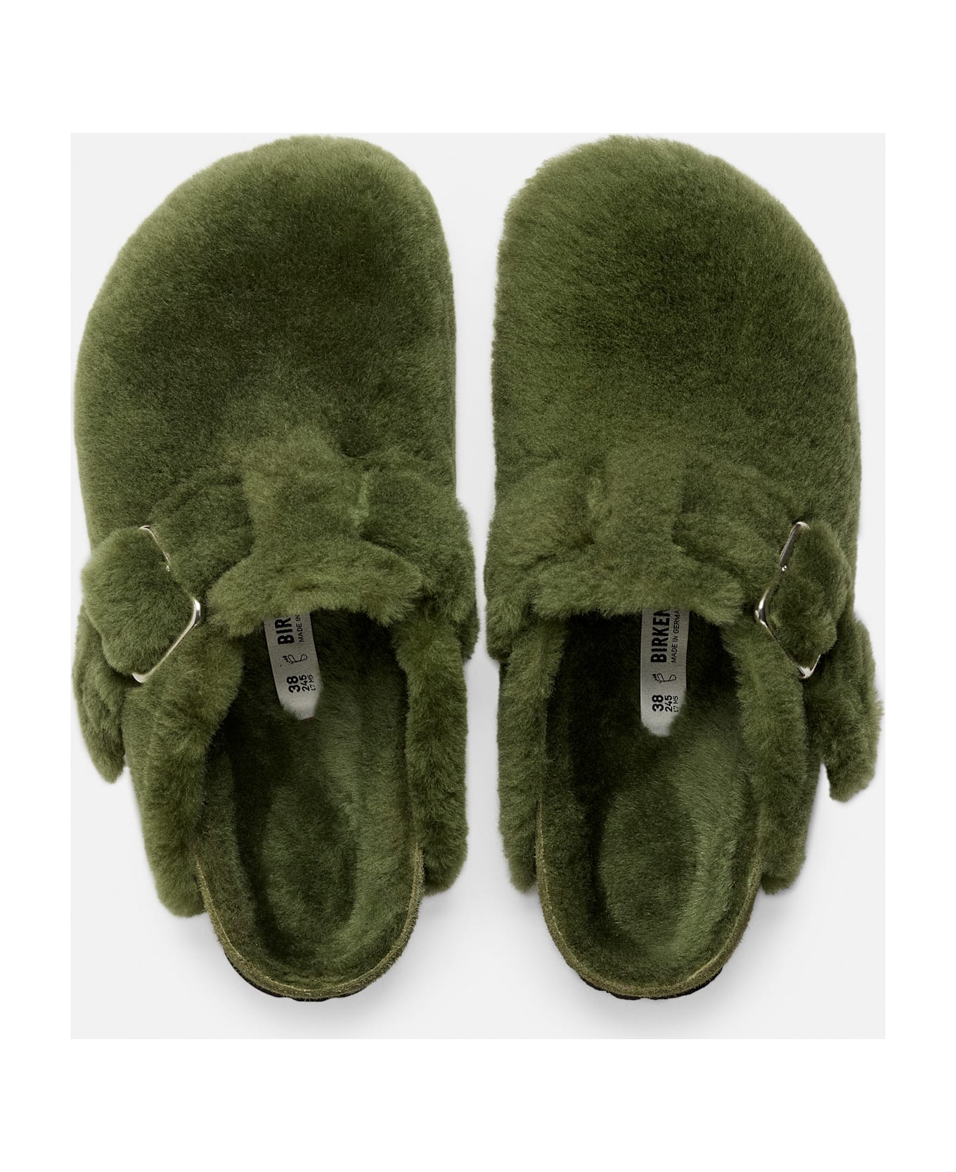 Birkenstock Boston 1774 Shearling - Green