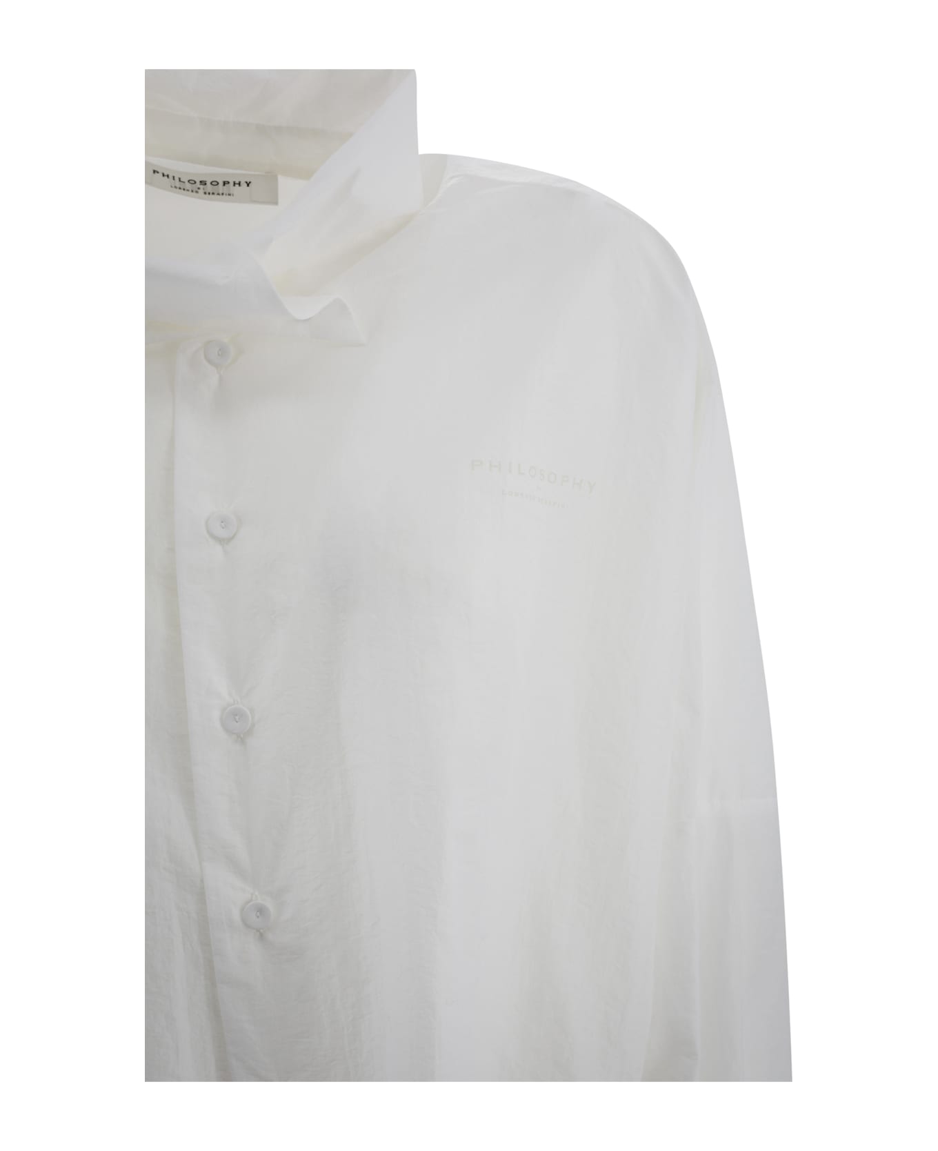 Philosophy di Lorenzo Serafini Camicia Crop Button-down - White