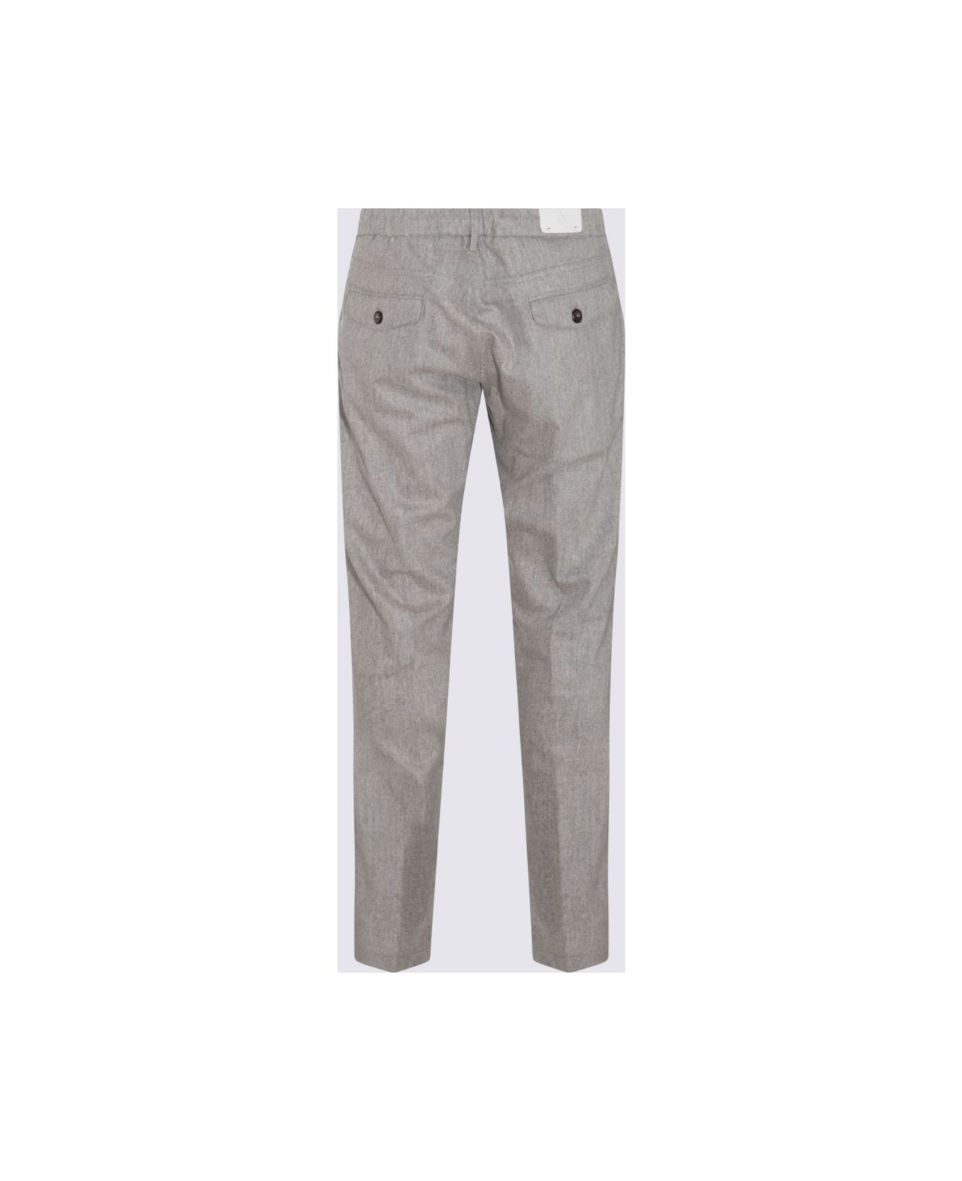 Eleventy Grey Wool Blend Trousers - Grey