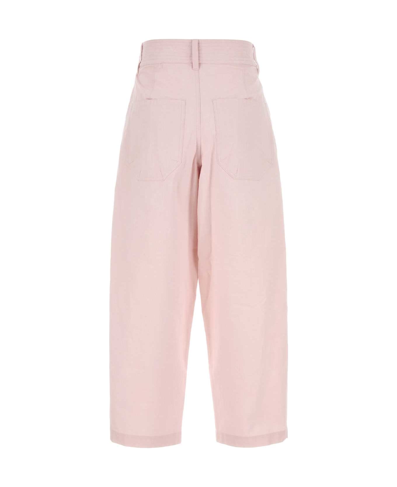Isabel Marant Pastel Pink Cotton Inaya Pant - LIGHTPIN