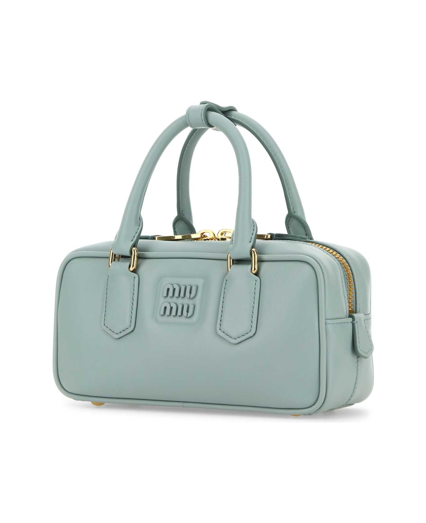 Miu Miu Powder Blue Leather Arcadie Handbag - LAGO