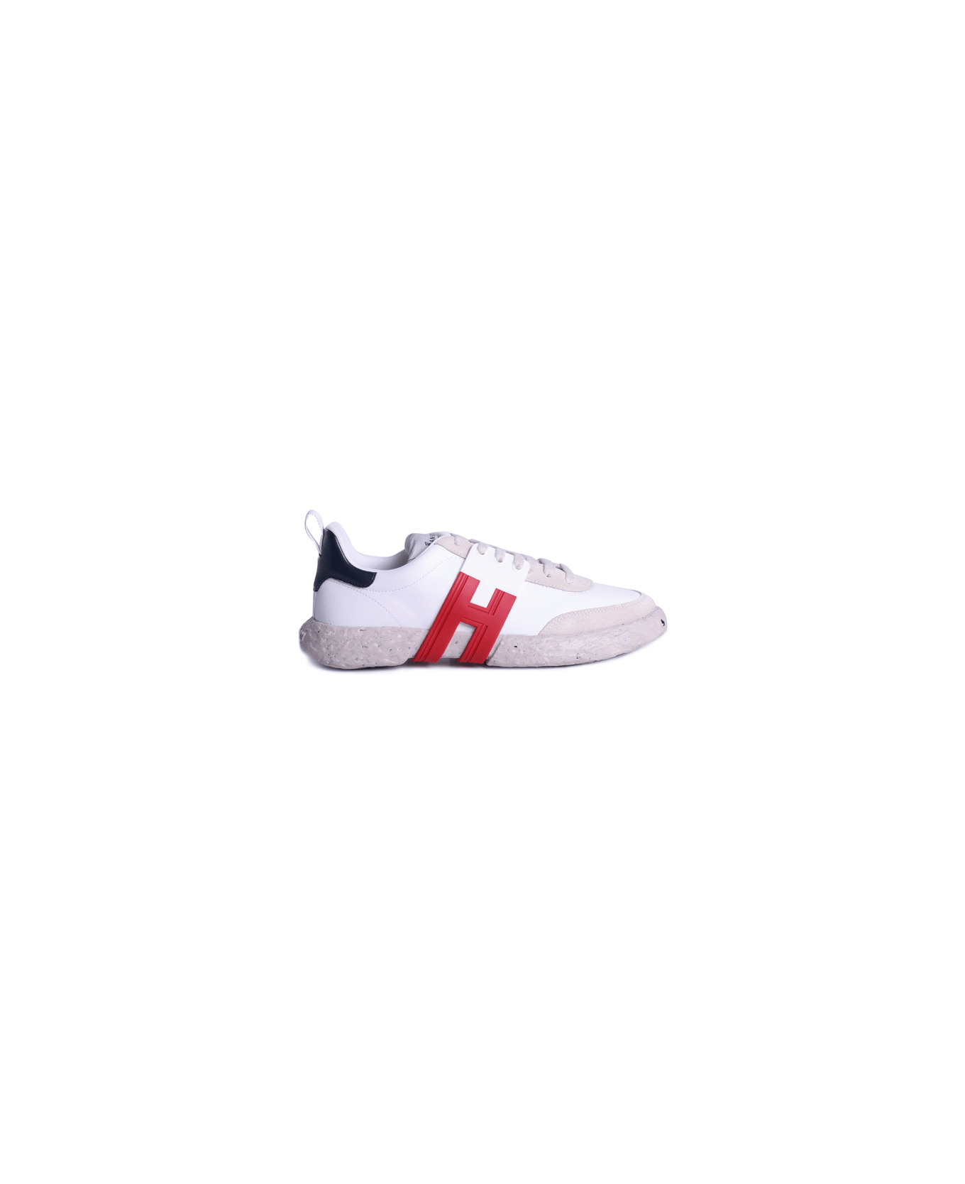 Hogan -3r Sneakers In Reconstituted Leather - Rosso