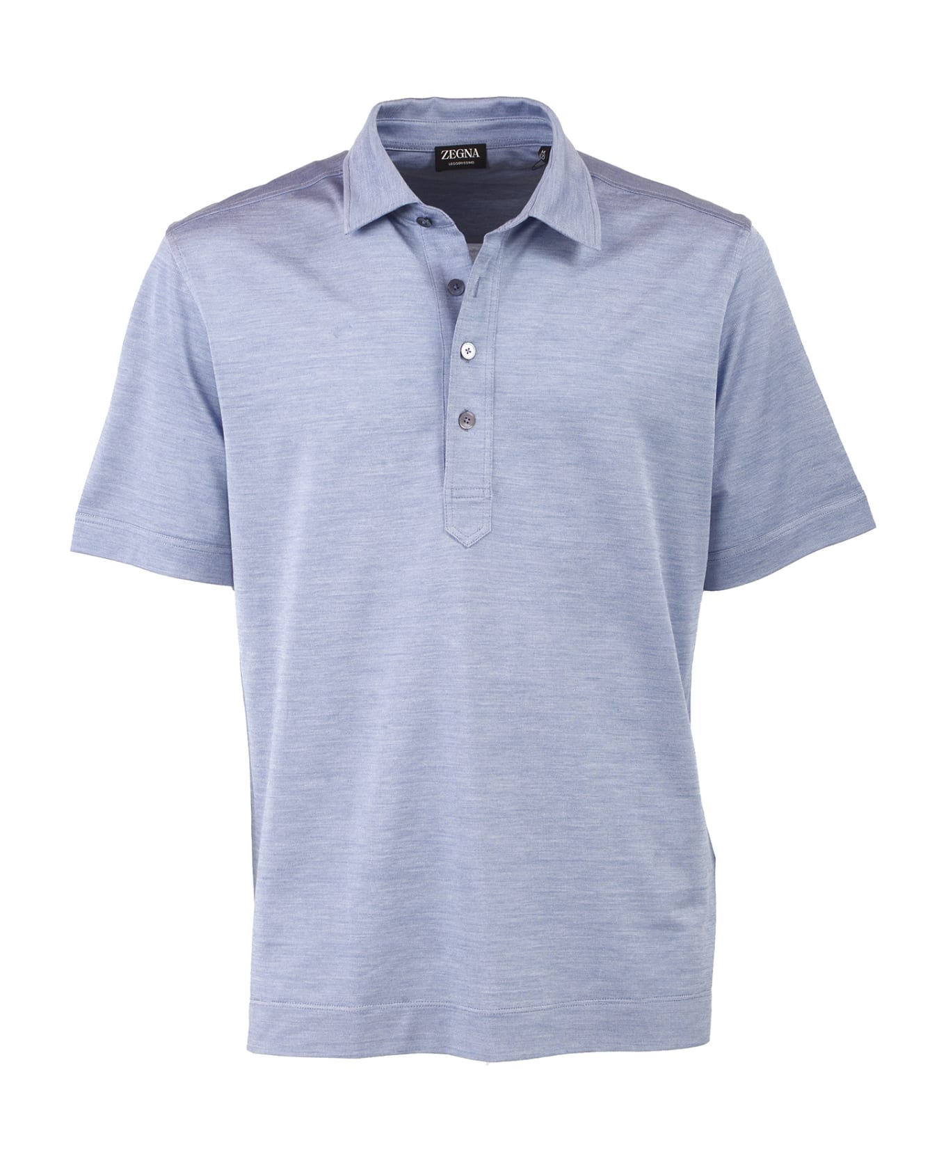 Zegna T-shirts And Polos Light Blue - Light Blue ポロシャツ