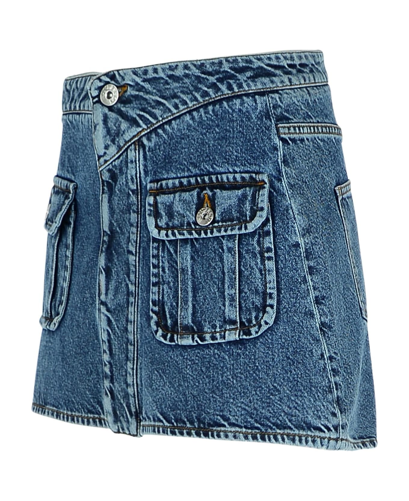 J.W. Anderson Blue Denim Miniskirt - Blue