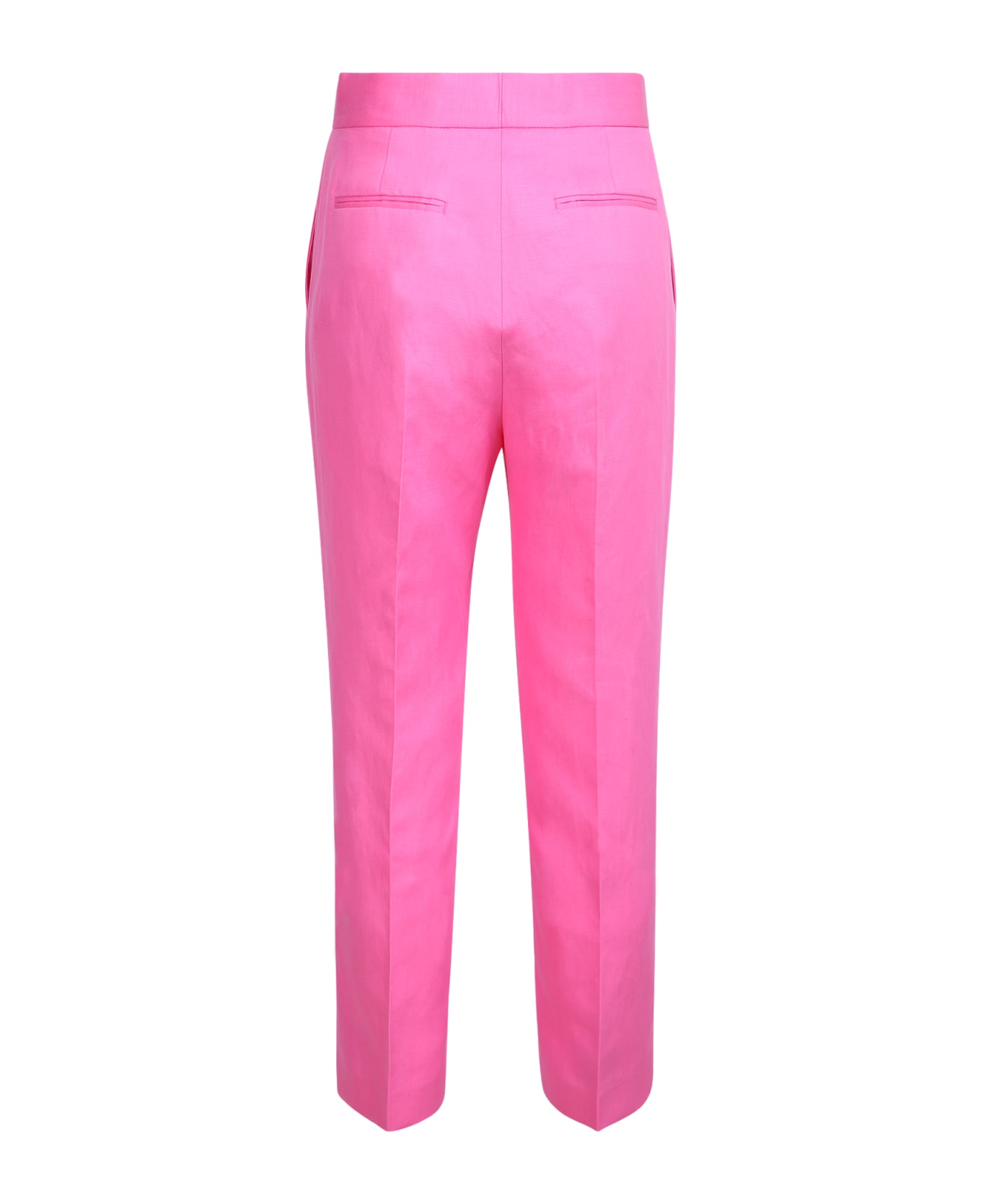 MSGM Cropped Tailored Trousers - Pink ボトムス
