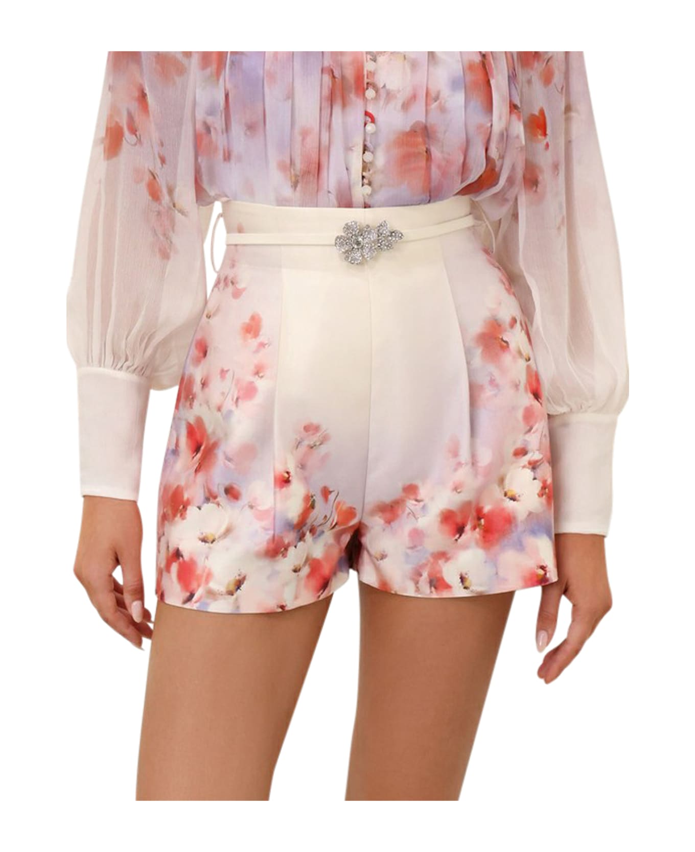 Zimmermann Floral Print Shorts - MULTICOLOUR