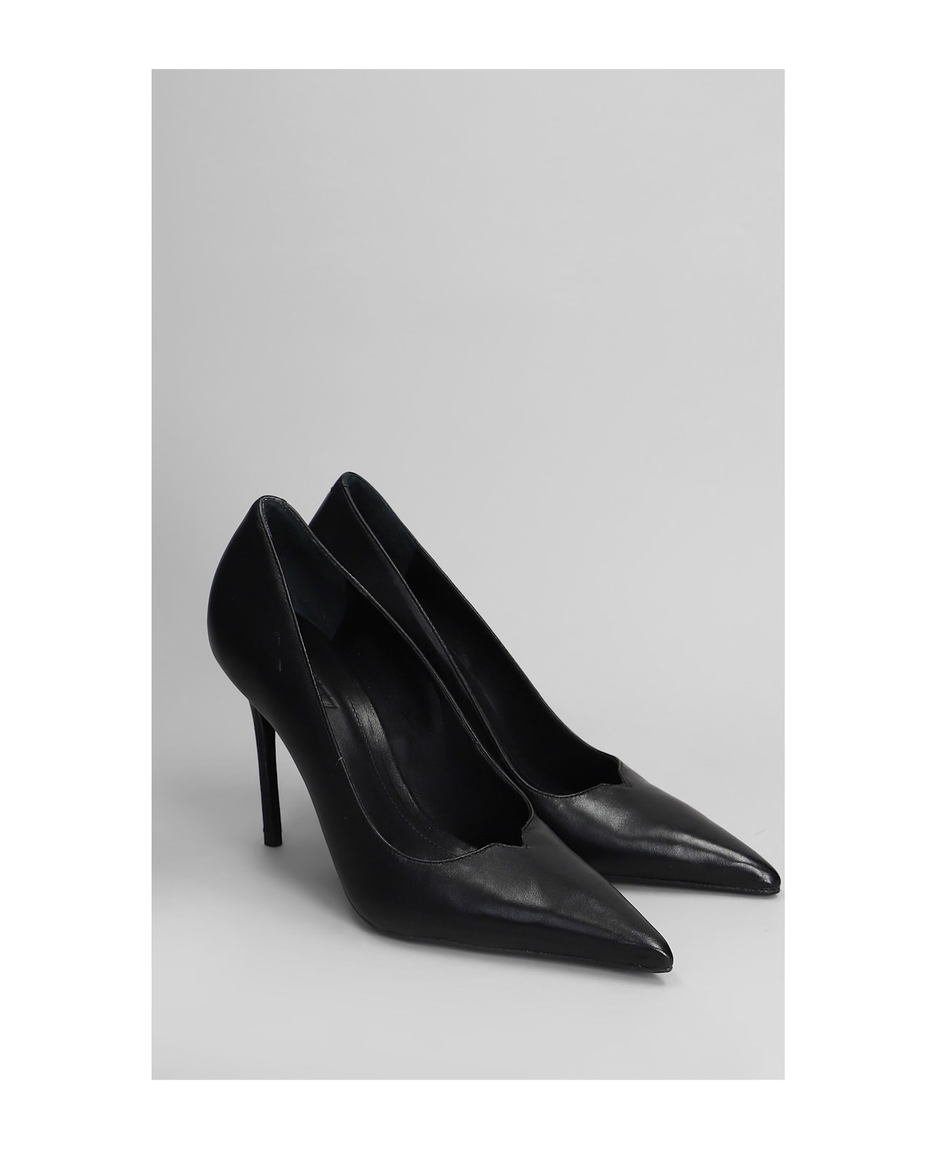 Schutz Pumps In Black Leather - black