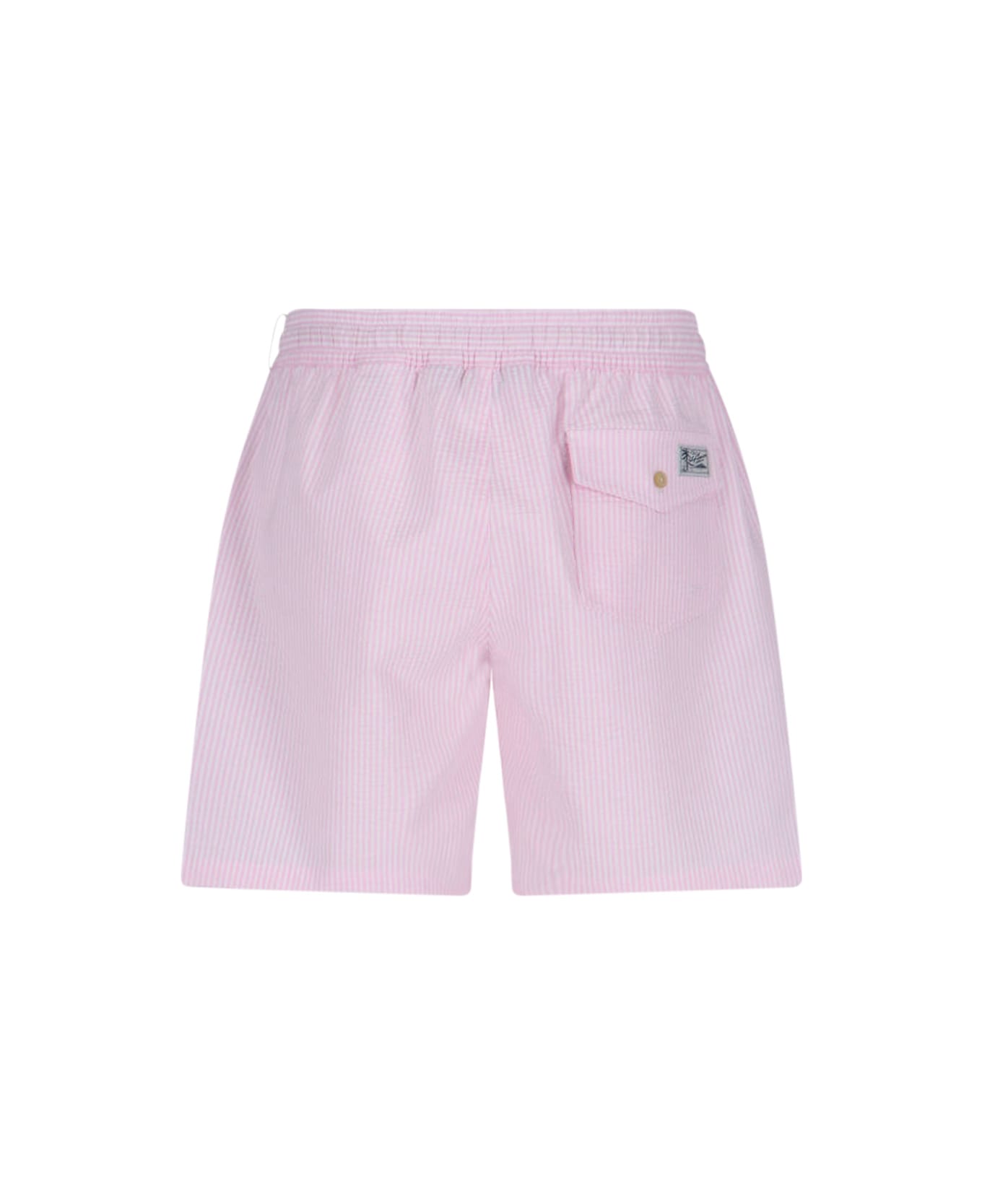 Ralph Lauren Striped Swim Shorts - Pink