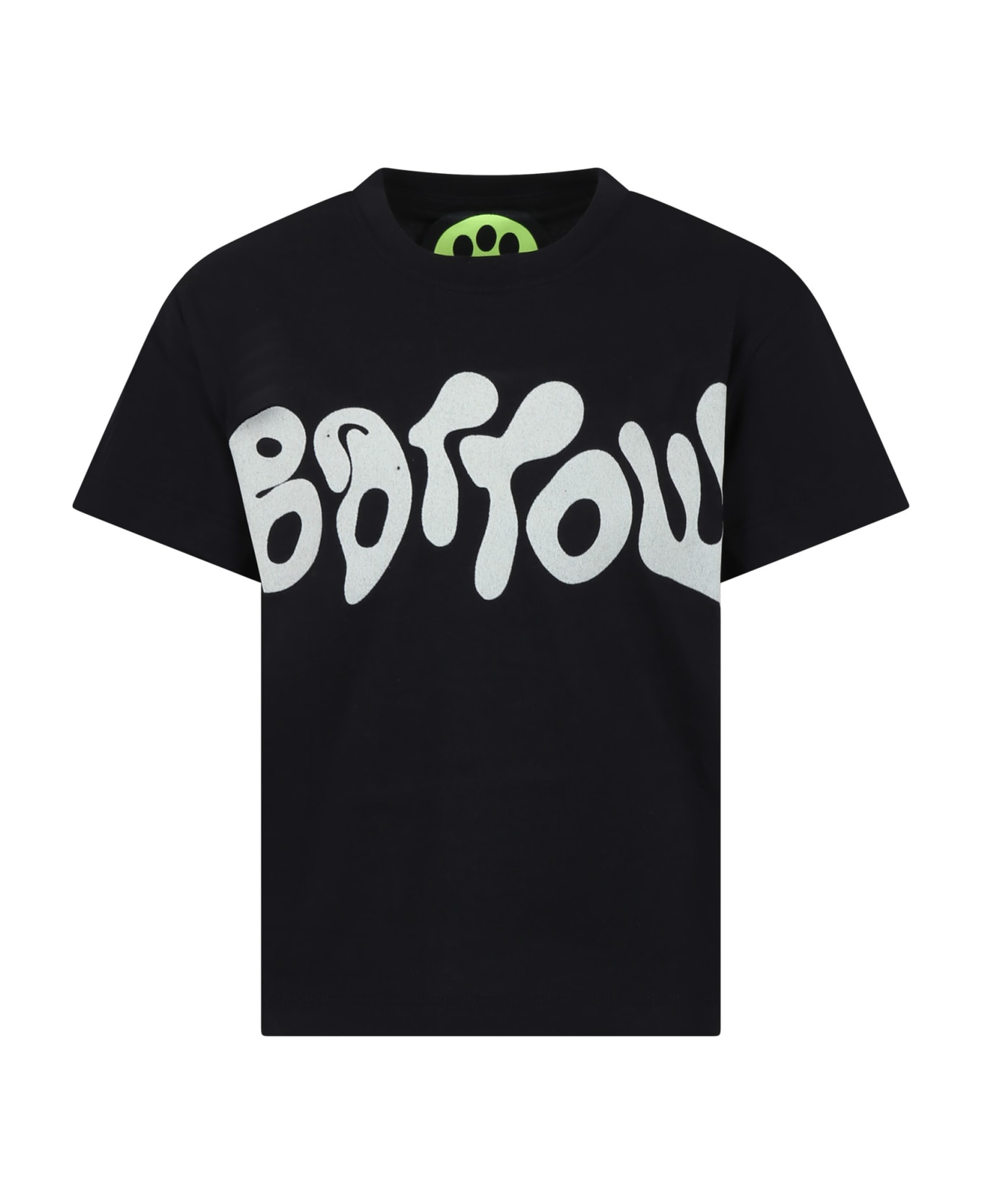 Barrow Black T-shirt For Kids With Logo - Black Tシャツ＆ポロシャツ