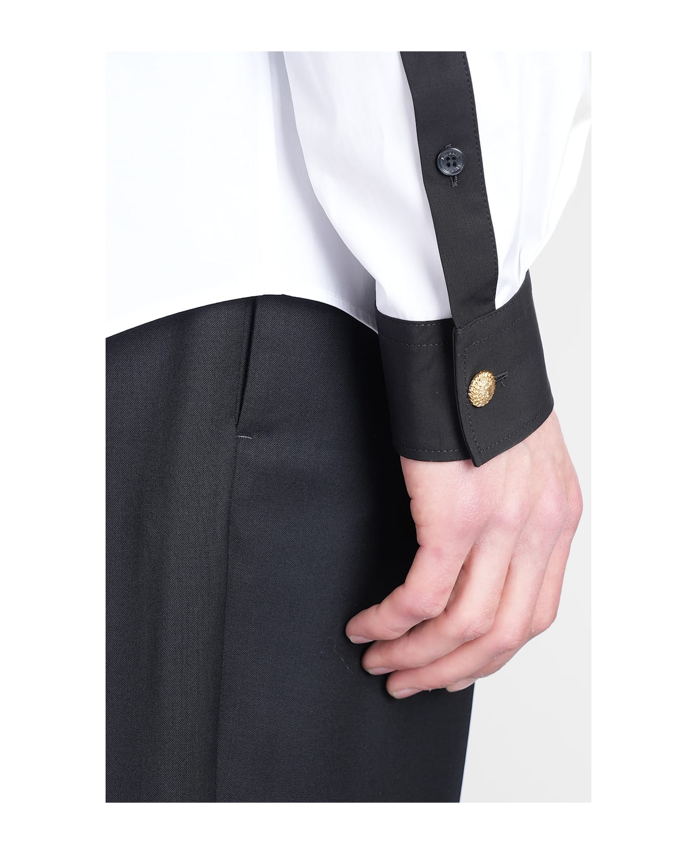 Balmain Shirt In White Cotton - white