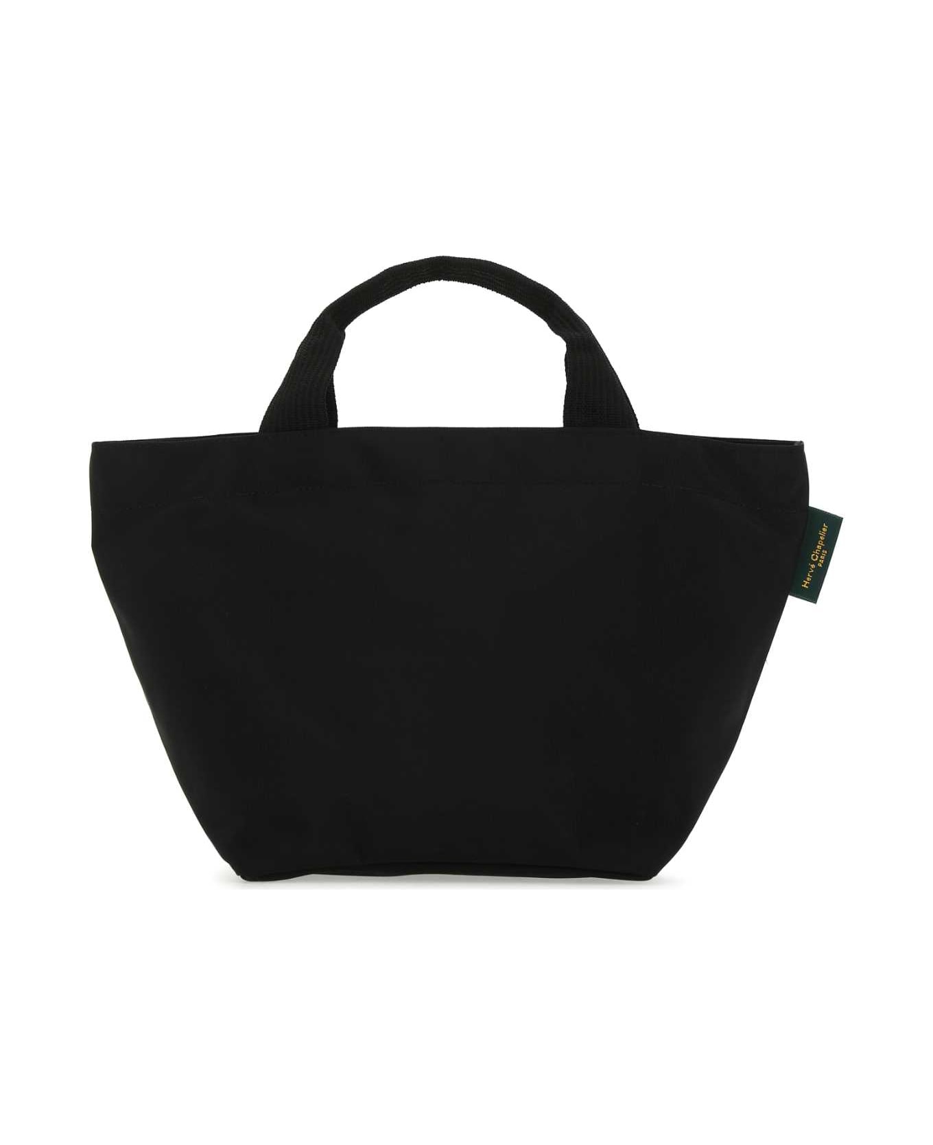 Hervè Chapelier Black Canvas Handbag - 0909 トートバッグ