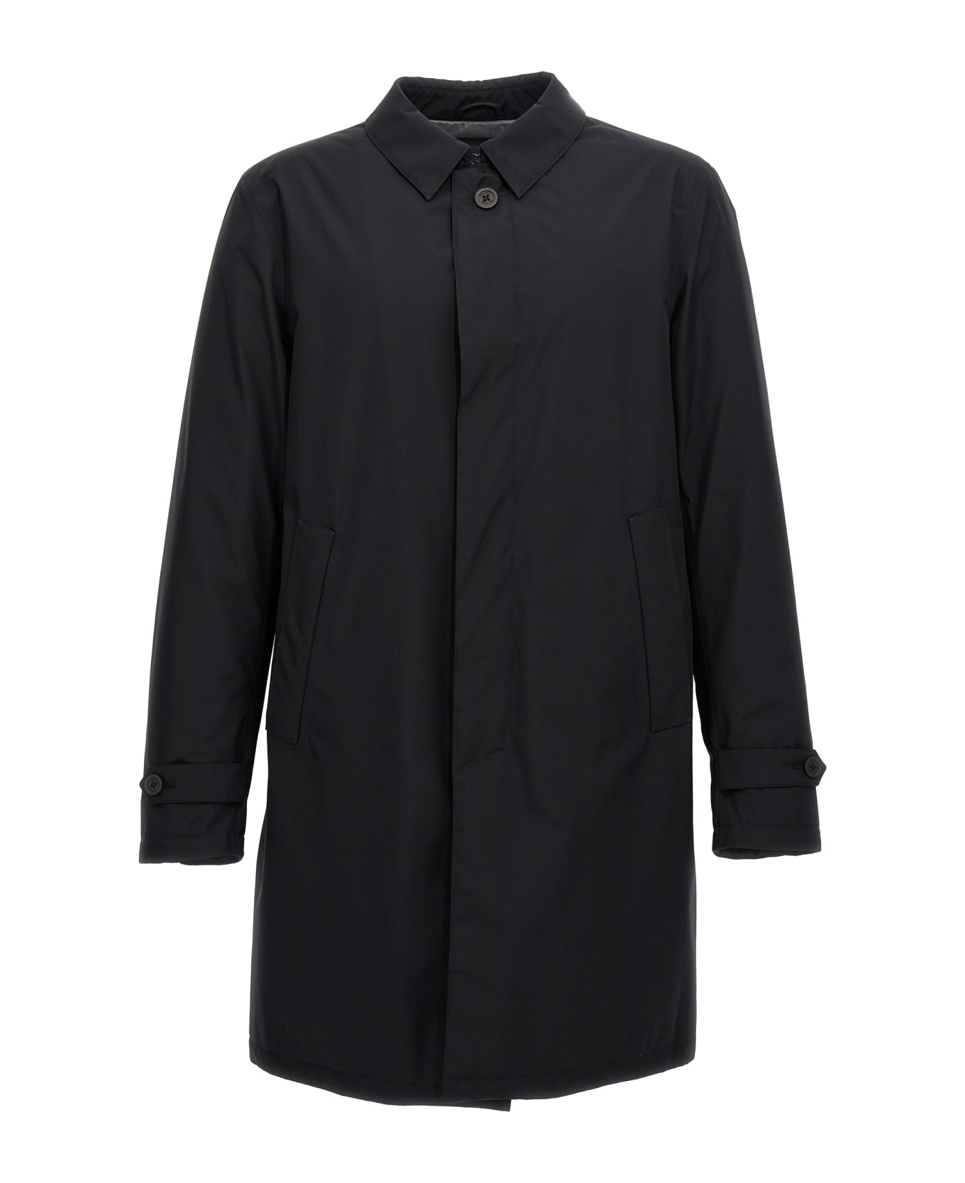 Herno 'laminar' Long Down Jacket - Black  