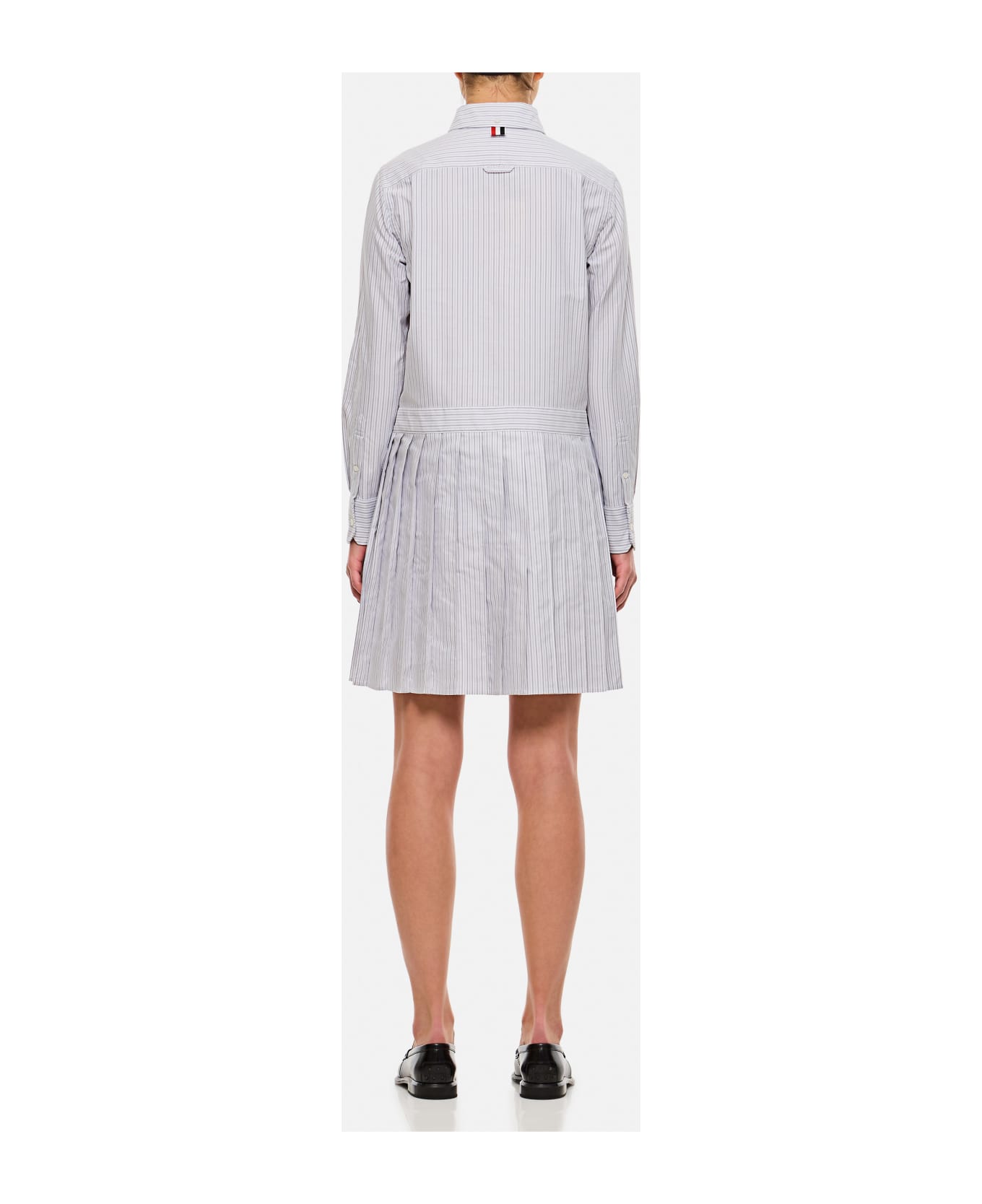 Thom Browne Oxford Stripe Oversized Shirtdress - Grey