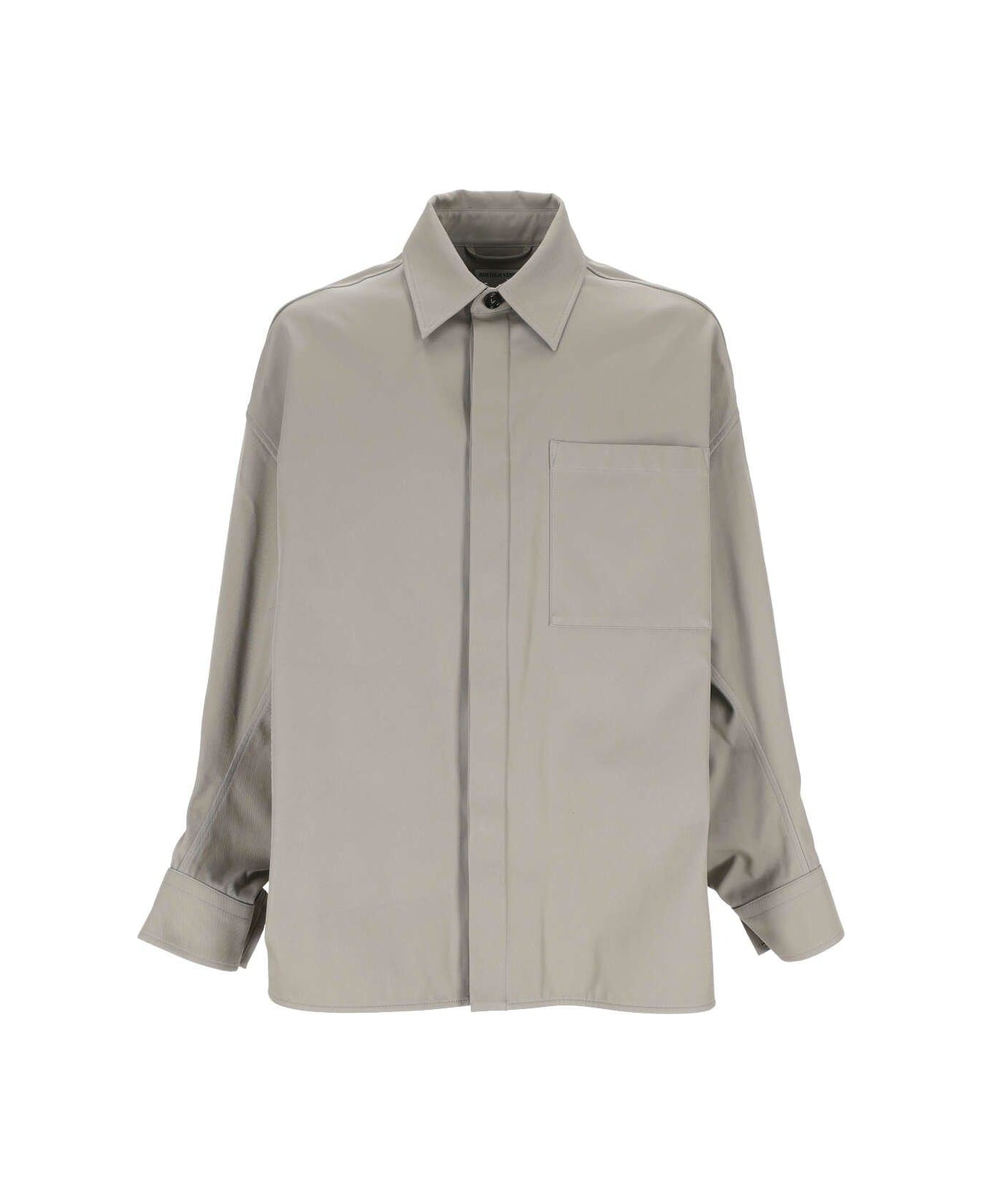 Bottega Veneta Twill Overshirt - GREY