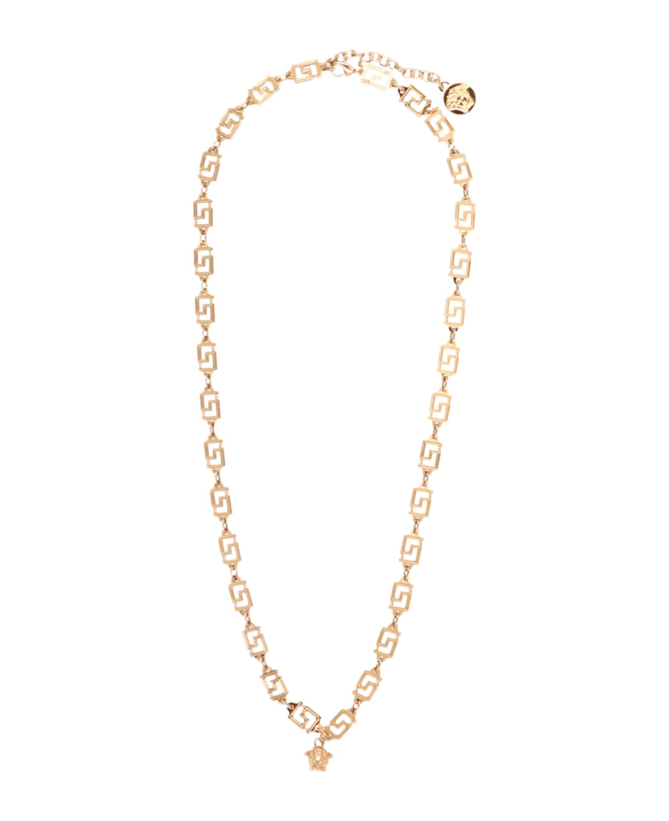 Versace 'medusa Greca' Necklace - Gold