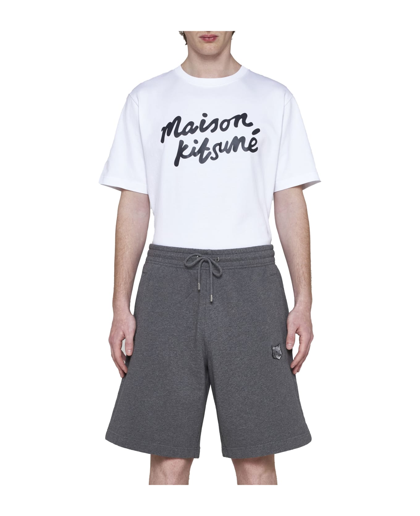 Maison Kitsuné Shorts - Dark grey melange