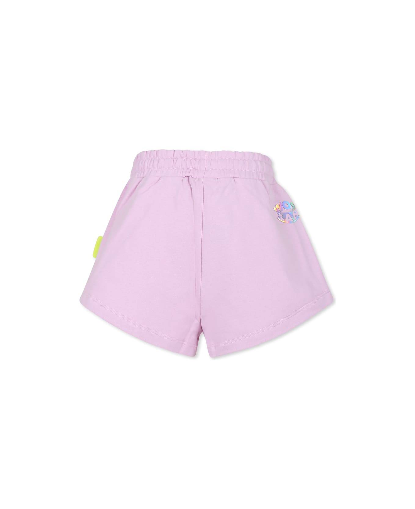 Barrow Pink Shorts For Girl With Smiley - Pink