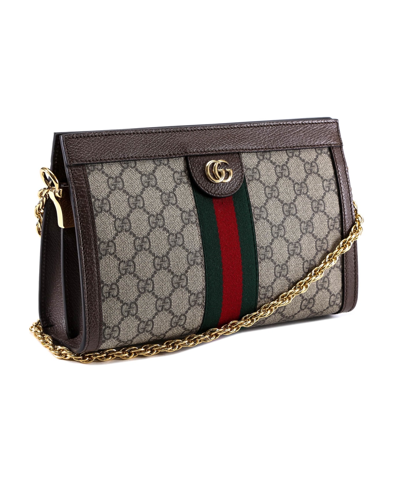 Gucci Ophidia Shoulder Bag - Brown