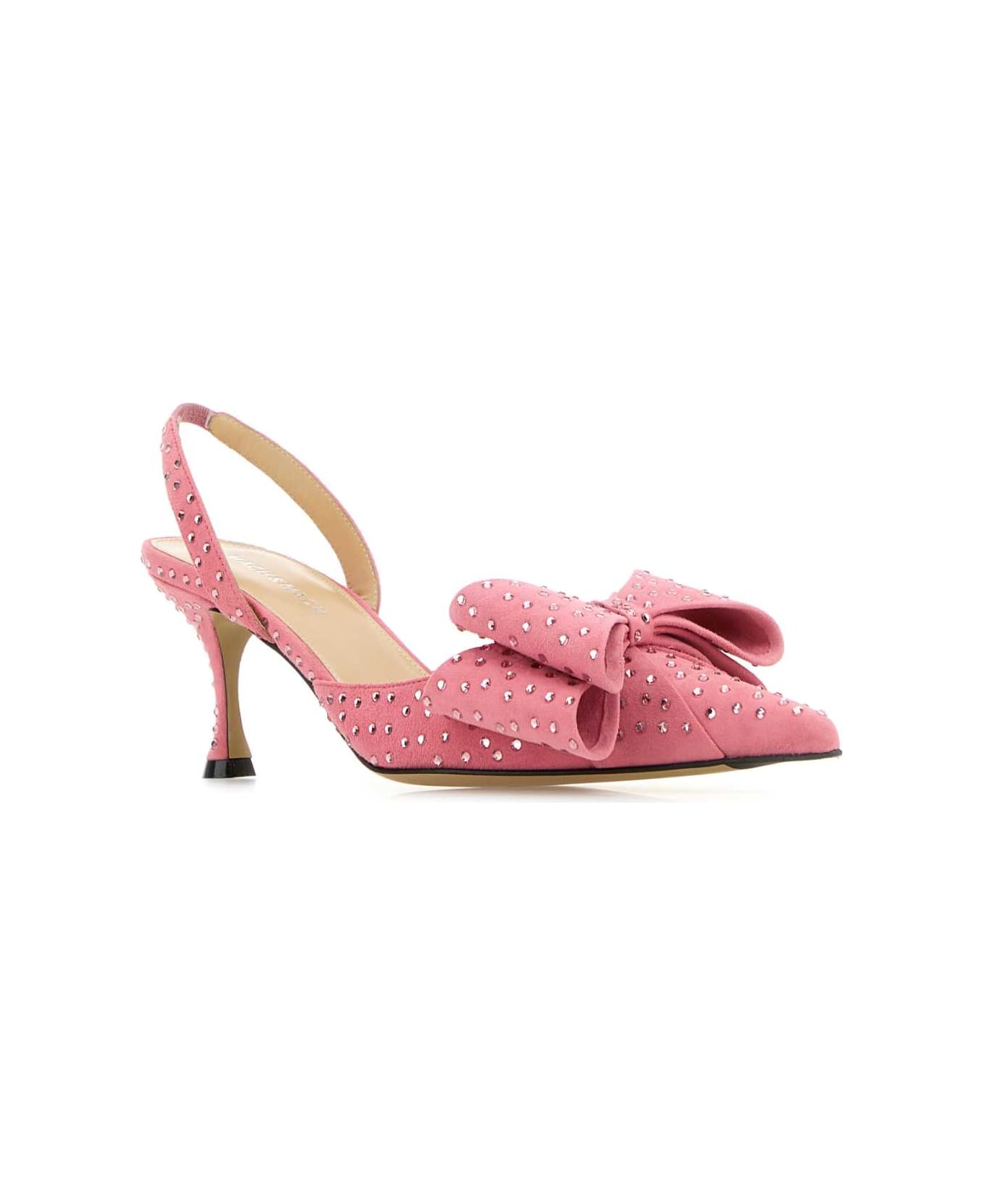 Mach & Mach Pink Suede Le Cadeau Pumps - DARKPINK