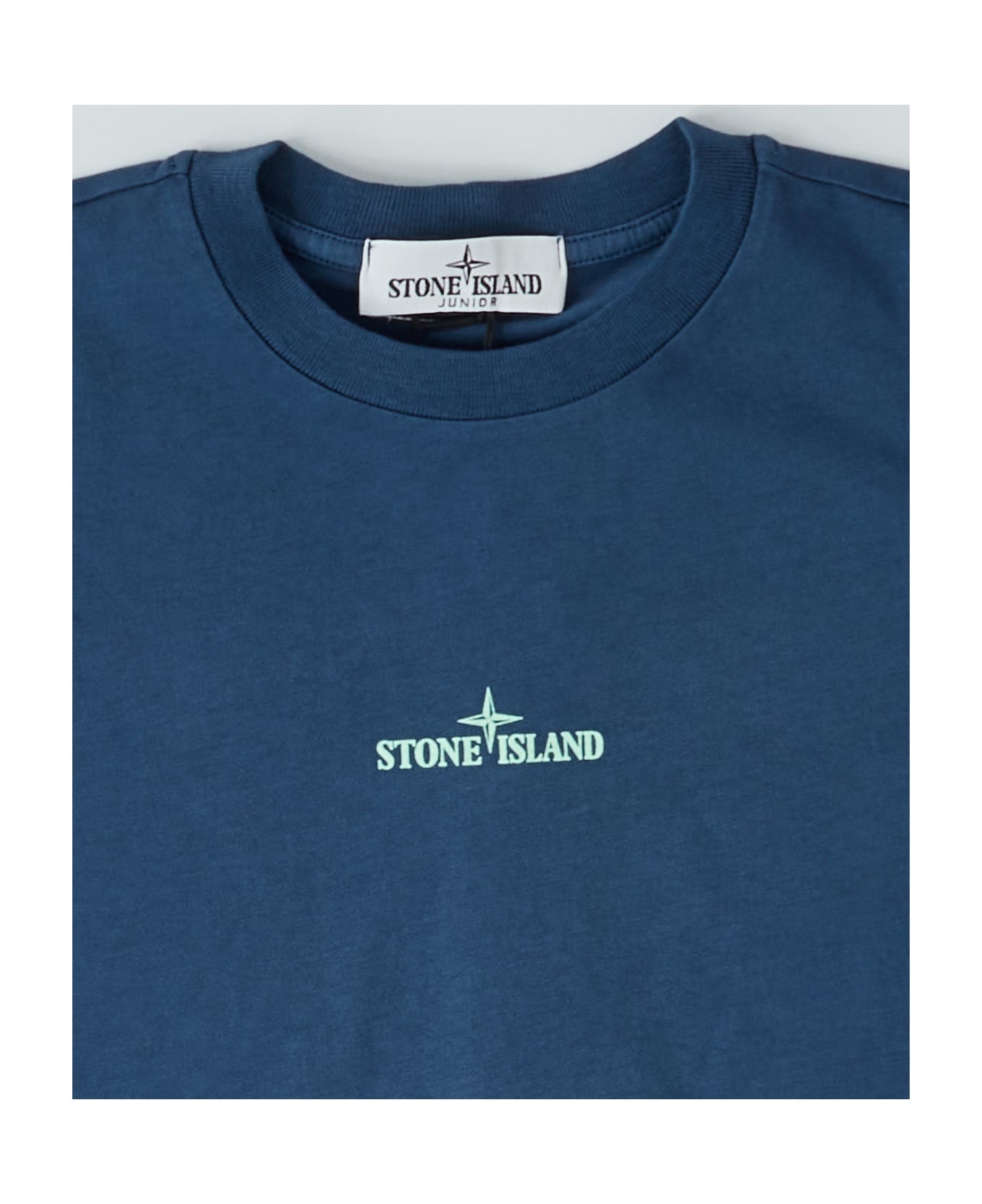 Stone Island Junior Cotton T-shirt - ROYAL