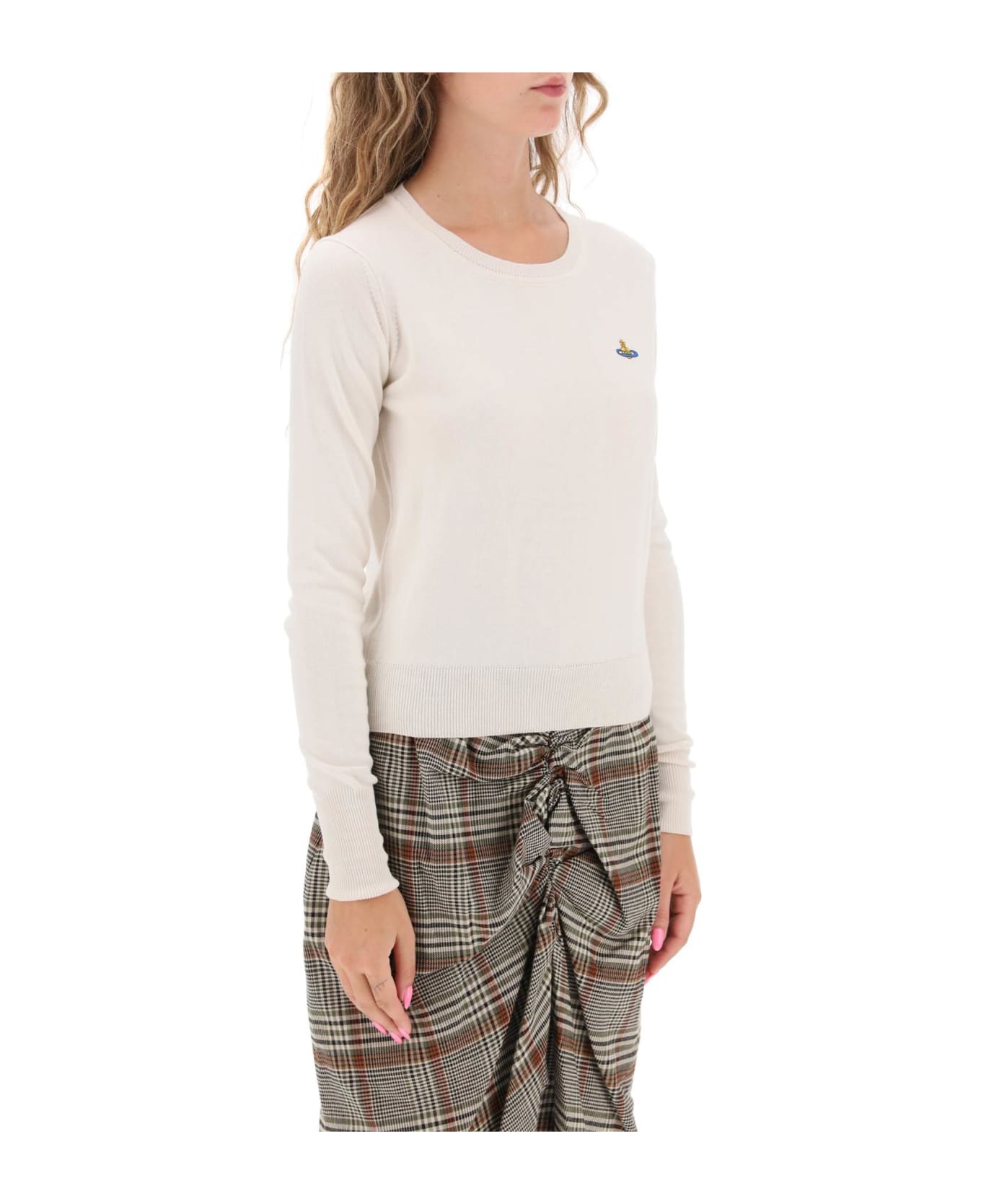 Vivienne Westwood Embroidered Logo Pullover - Beige