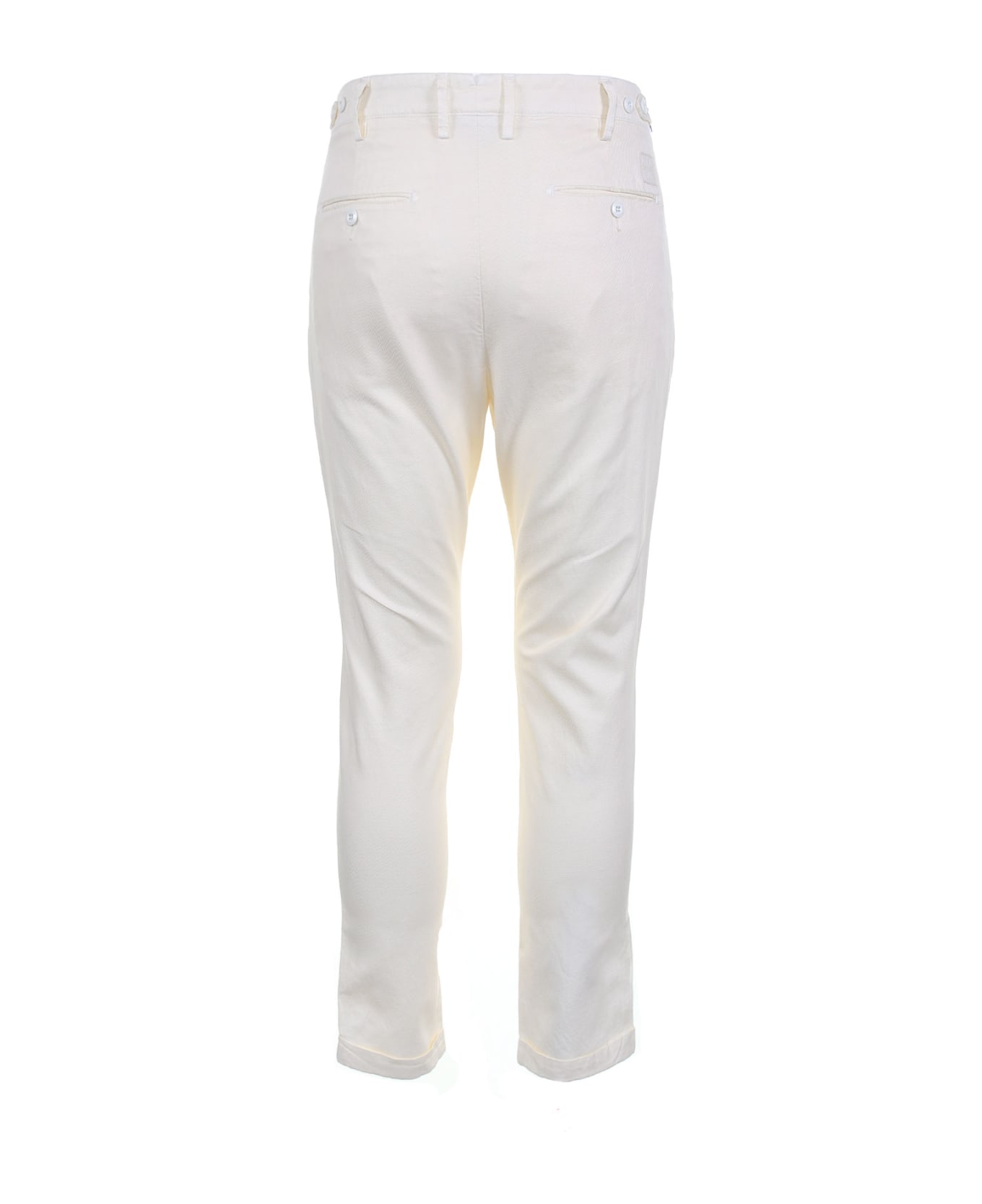 Jacob Cohen Trousers With Chino Pocket - PANNA