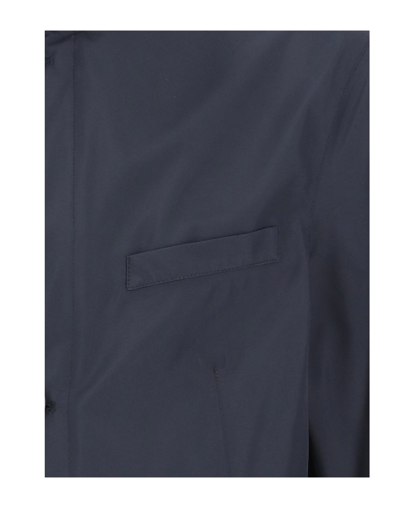 Herno Waterproof Fabric Jacket - Blue